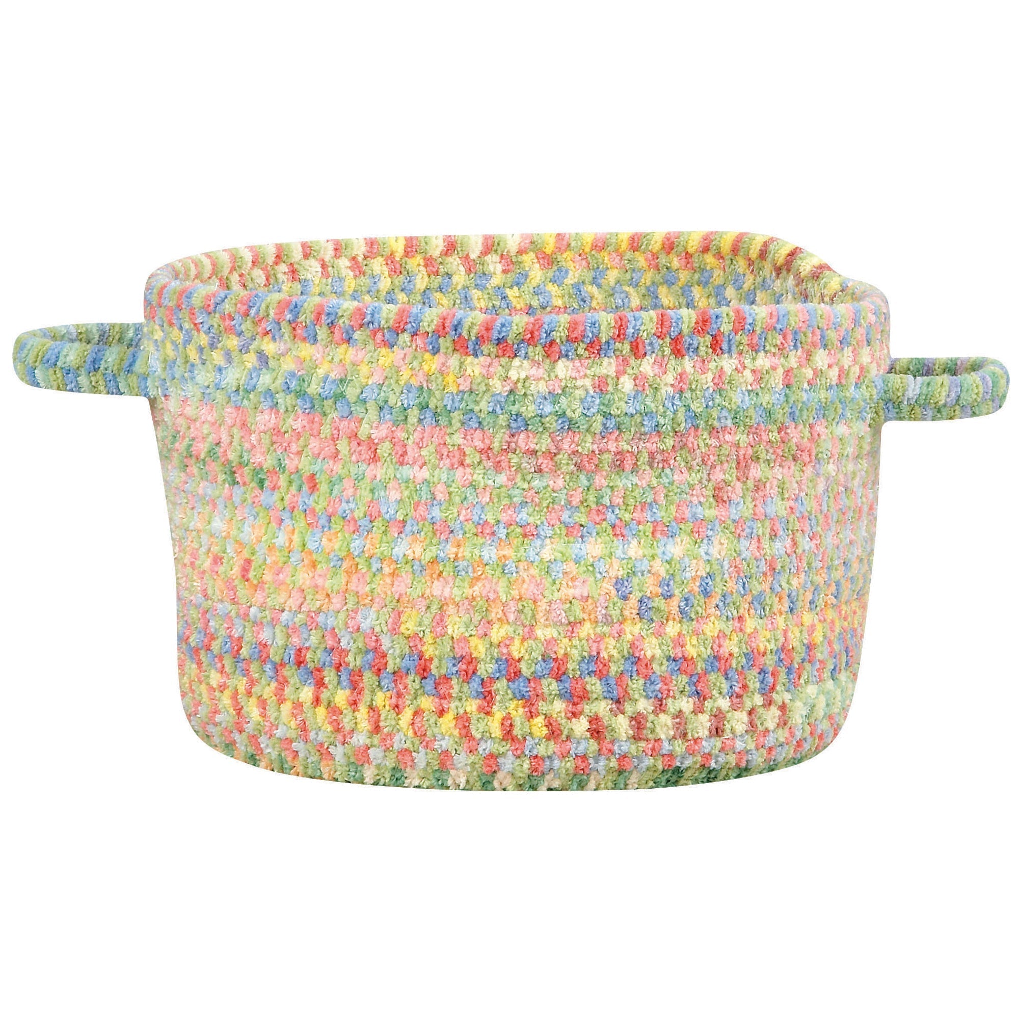 Cutting Garden Grass Braided Rug Basket image