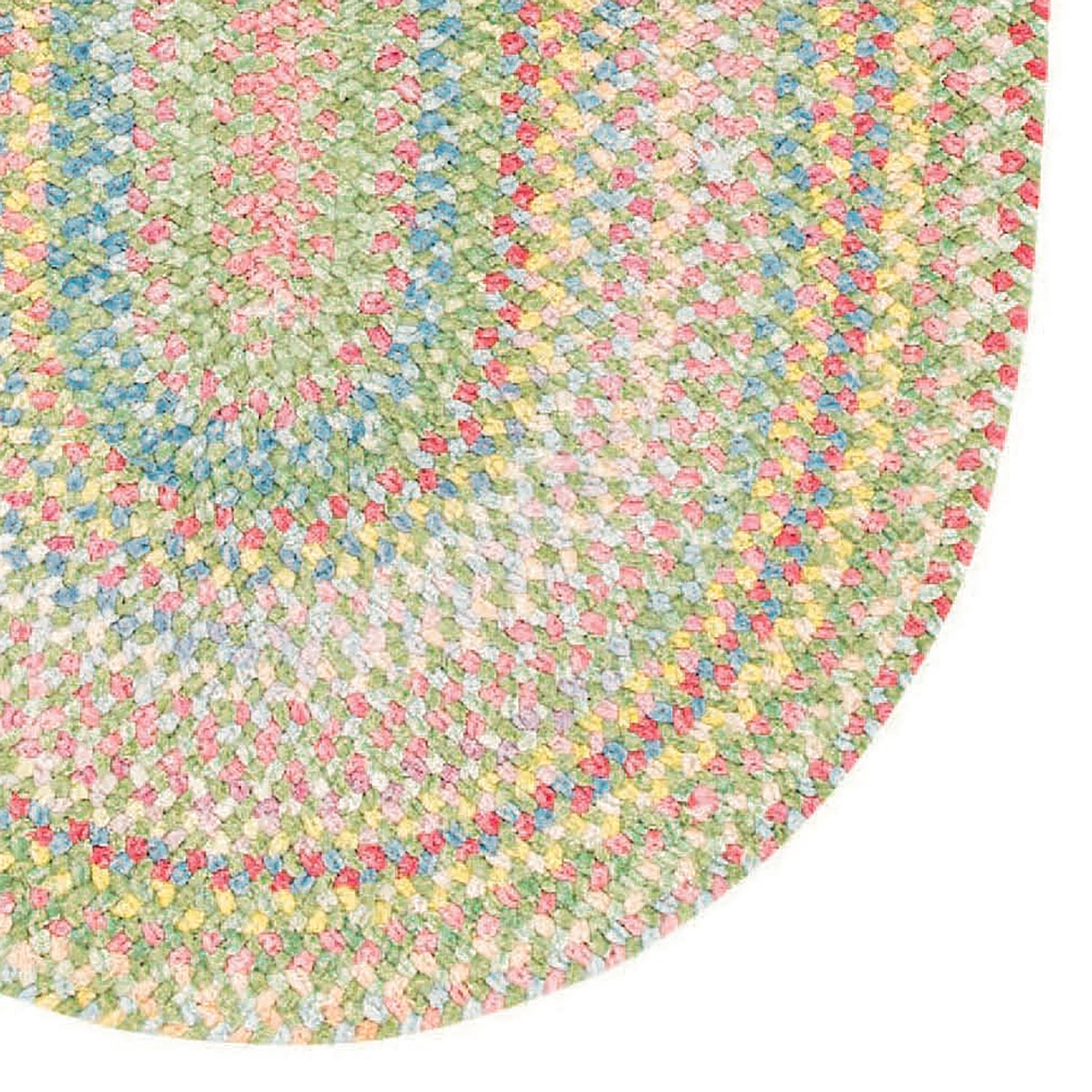 Cutting Garden Grass Braided Rug Oval image