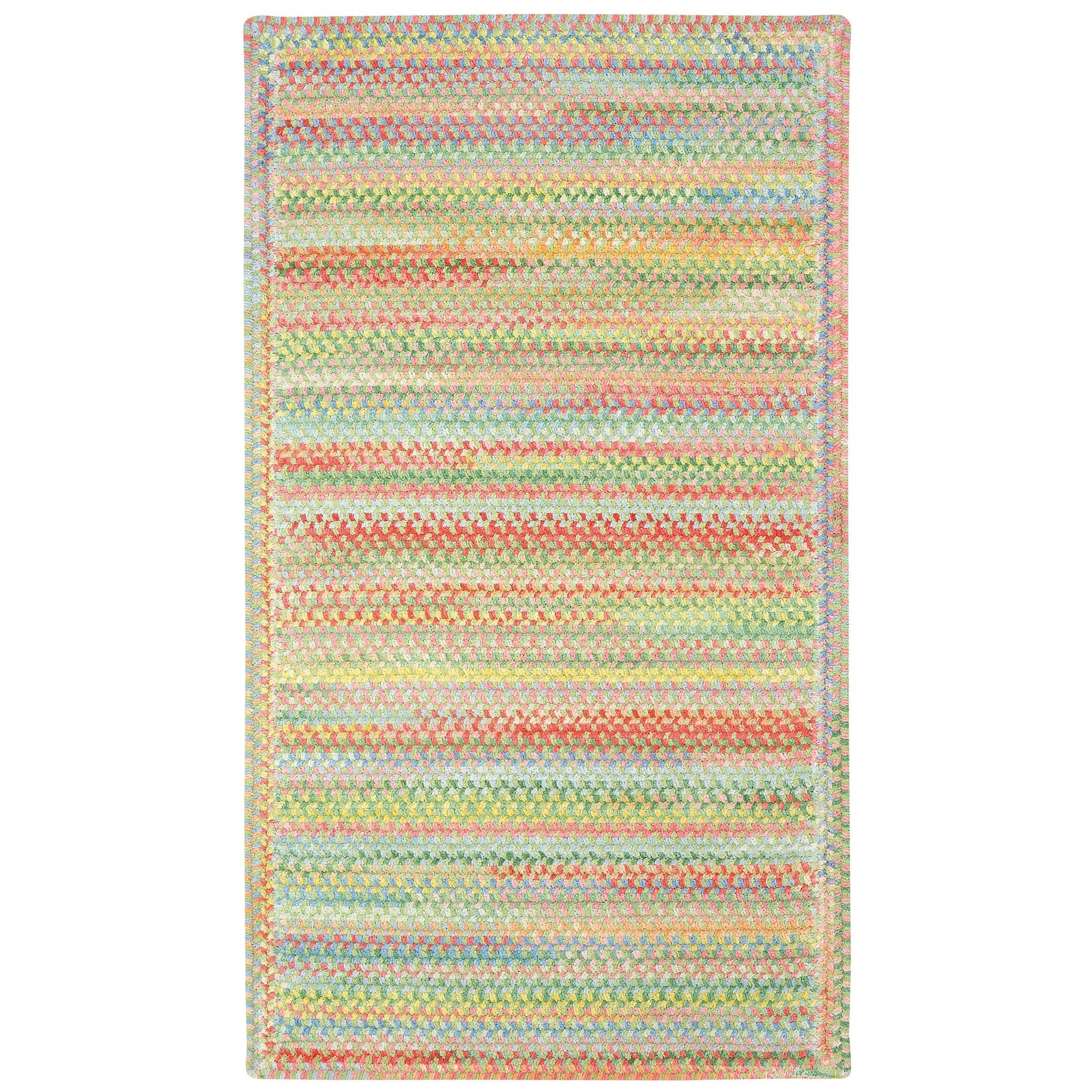 Cutting Garden Grass Braided Rug Cross Sewn Rectangle image