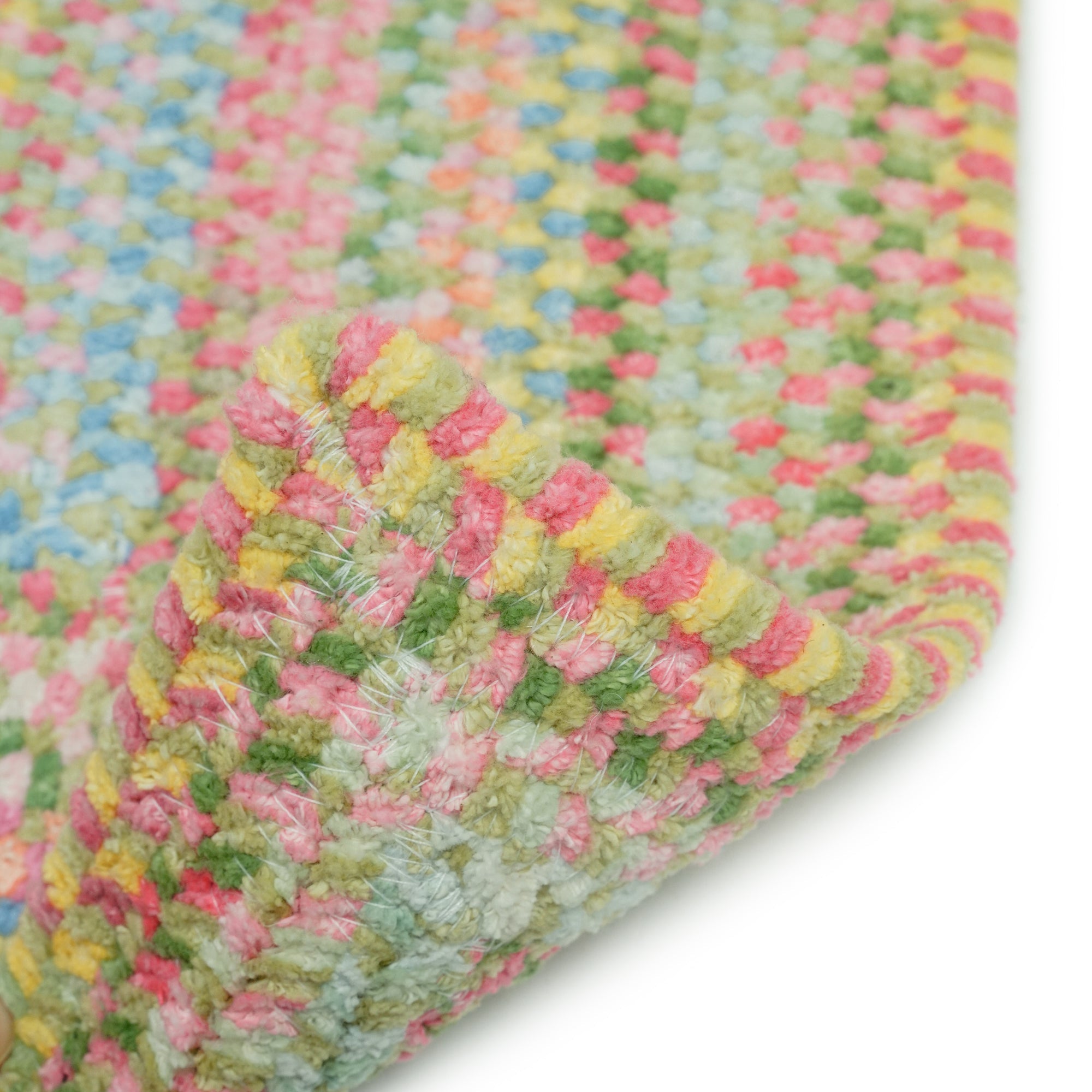 Cutting Garden Grass Braided Rug Cross Sewn Rectangle image