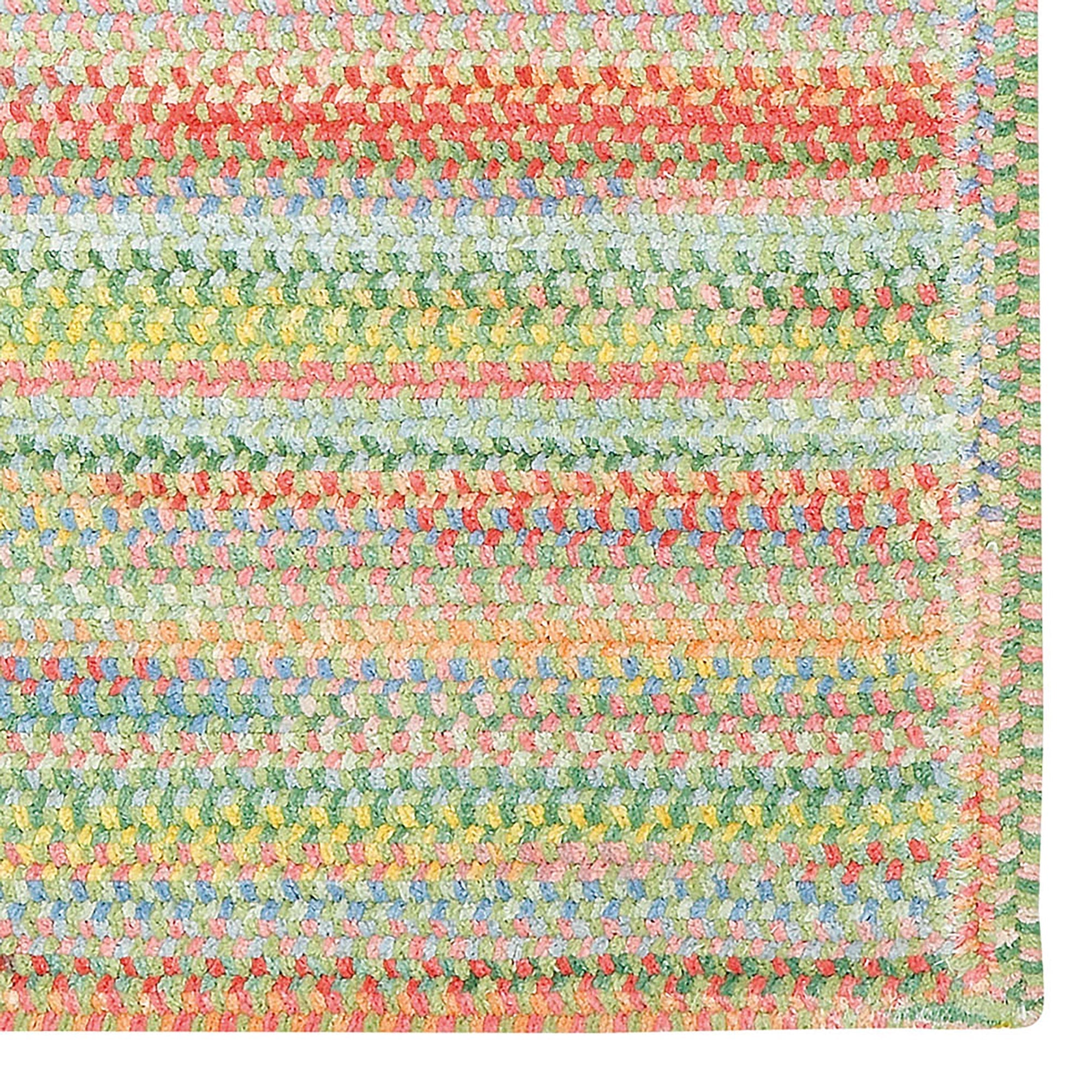 Cutting Garden Grass Braided Rug Cross Sewn Rectangle image