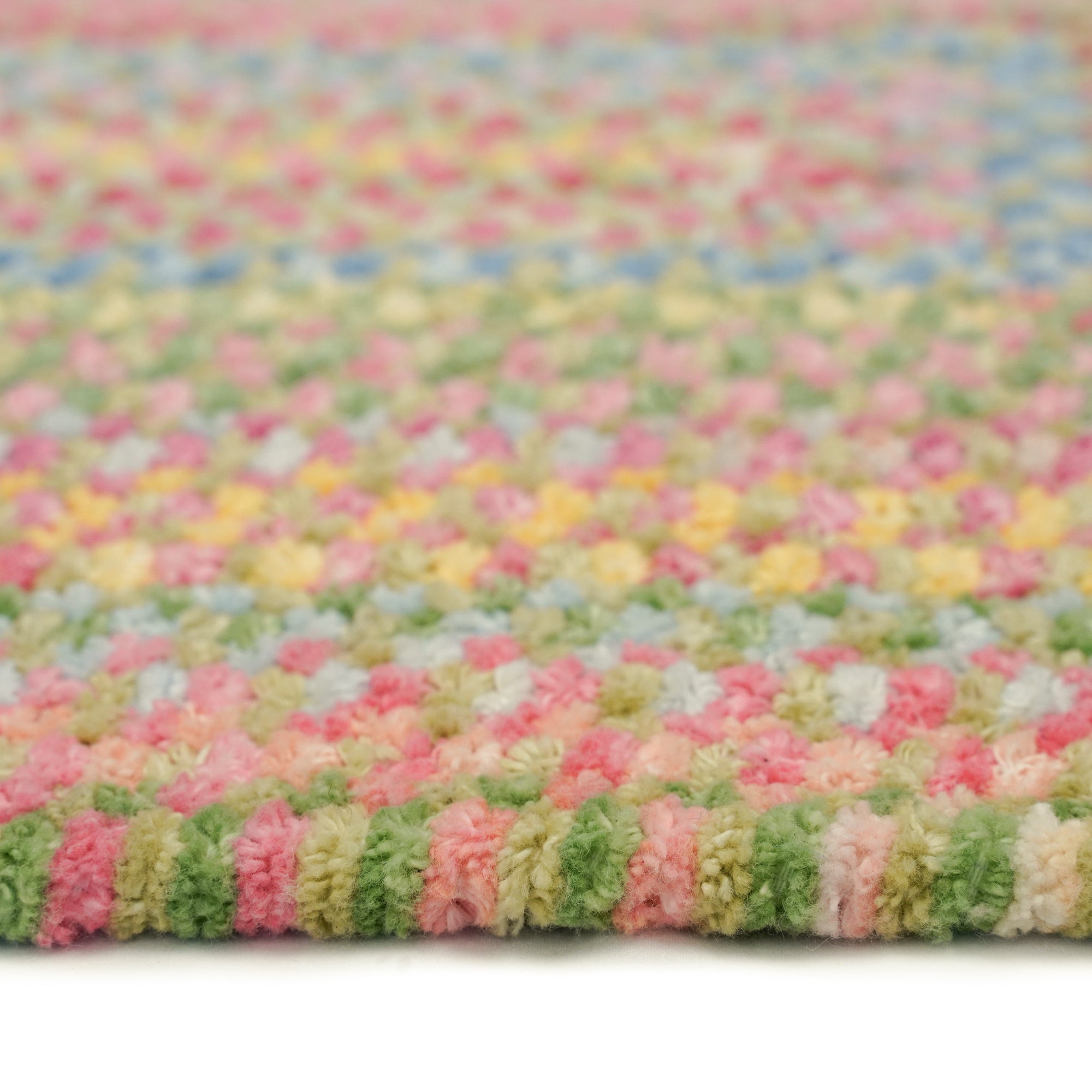 Cutting Garden Grass Braided Rug Cross Sewn Rectangle image