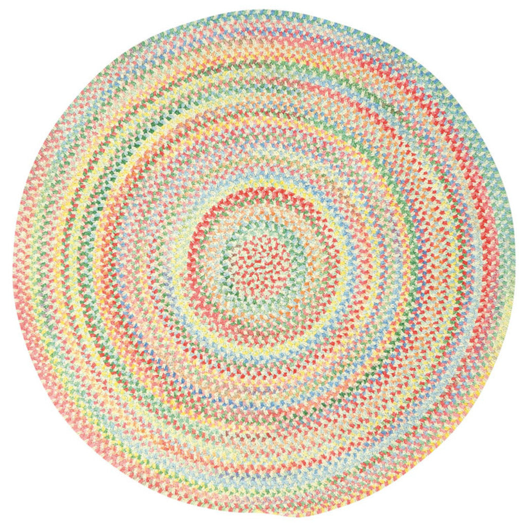 Cutting Garden Lily Braided Rug Round image