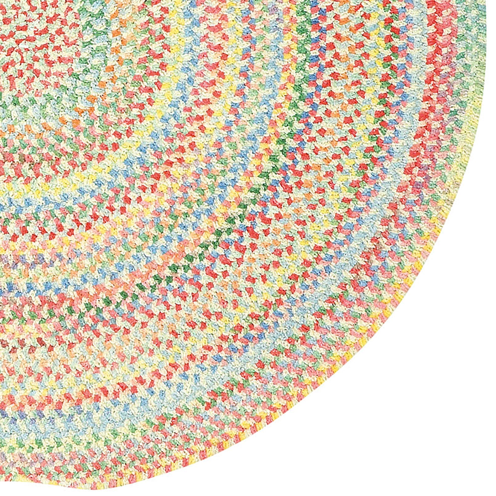 Cutting Garden Lily Braided Rug Round image