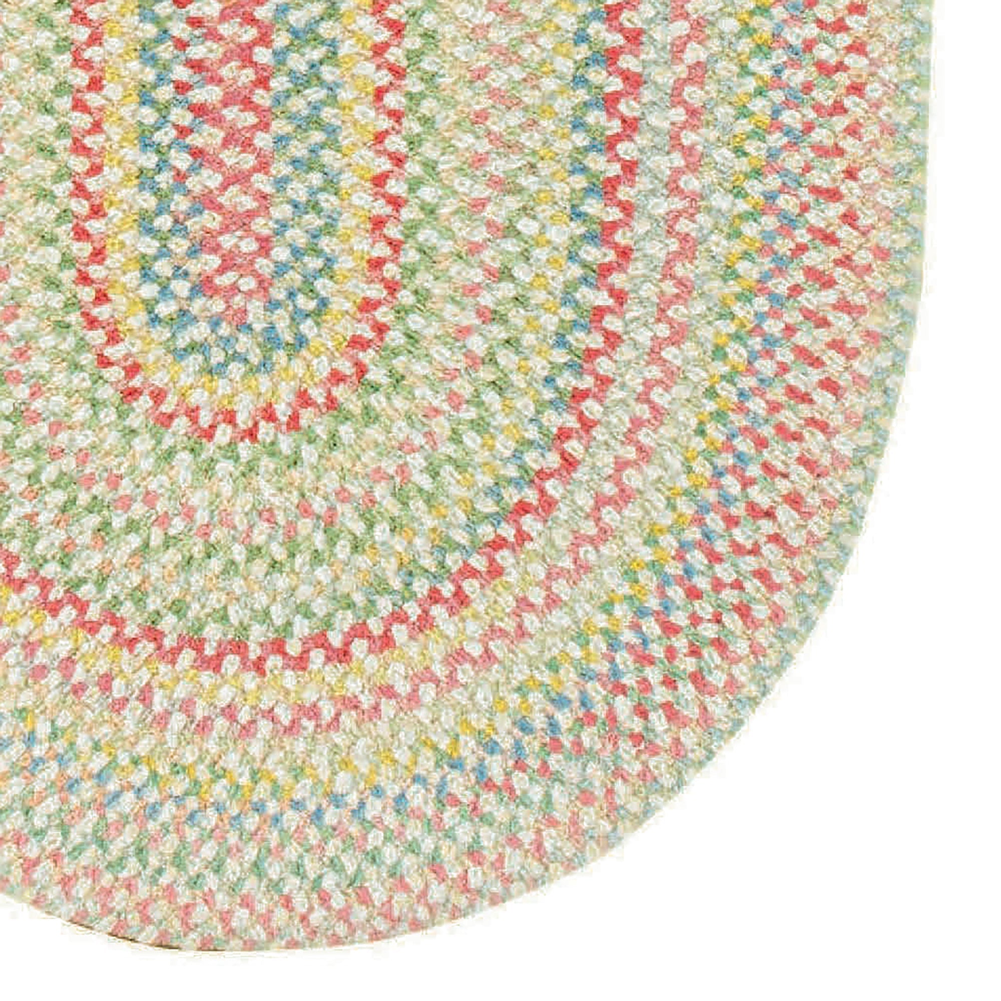 Cutting Garden Lily Braided Rug Oval image