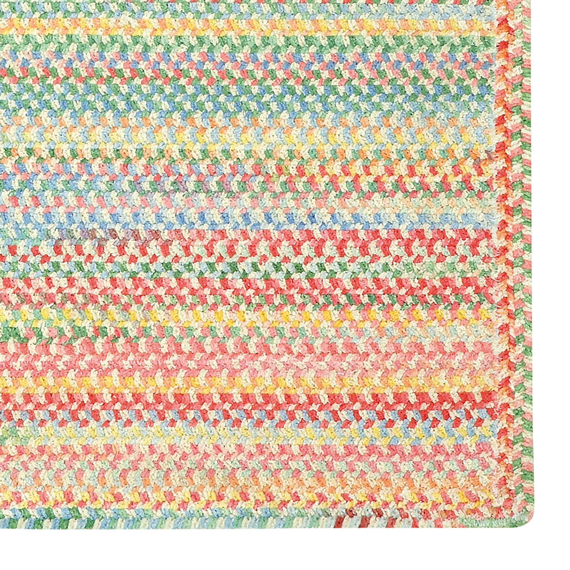 Cutting Garden Lily Braided Rug Cross Sewn Rectangle image