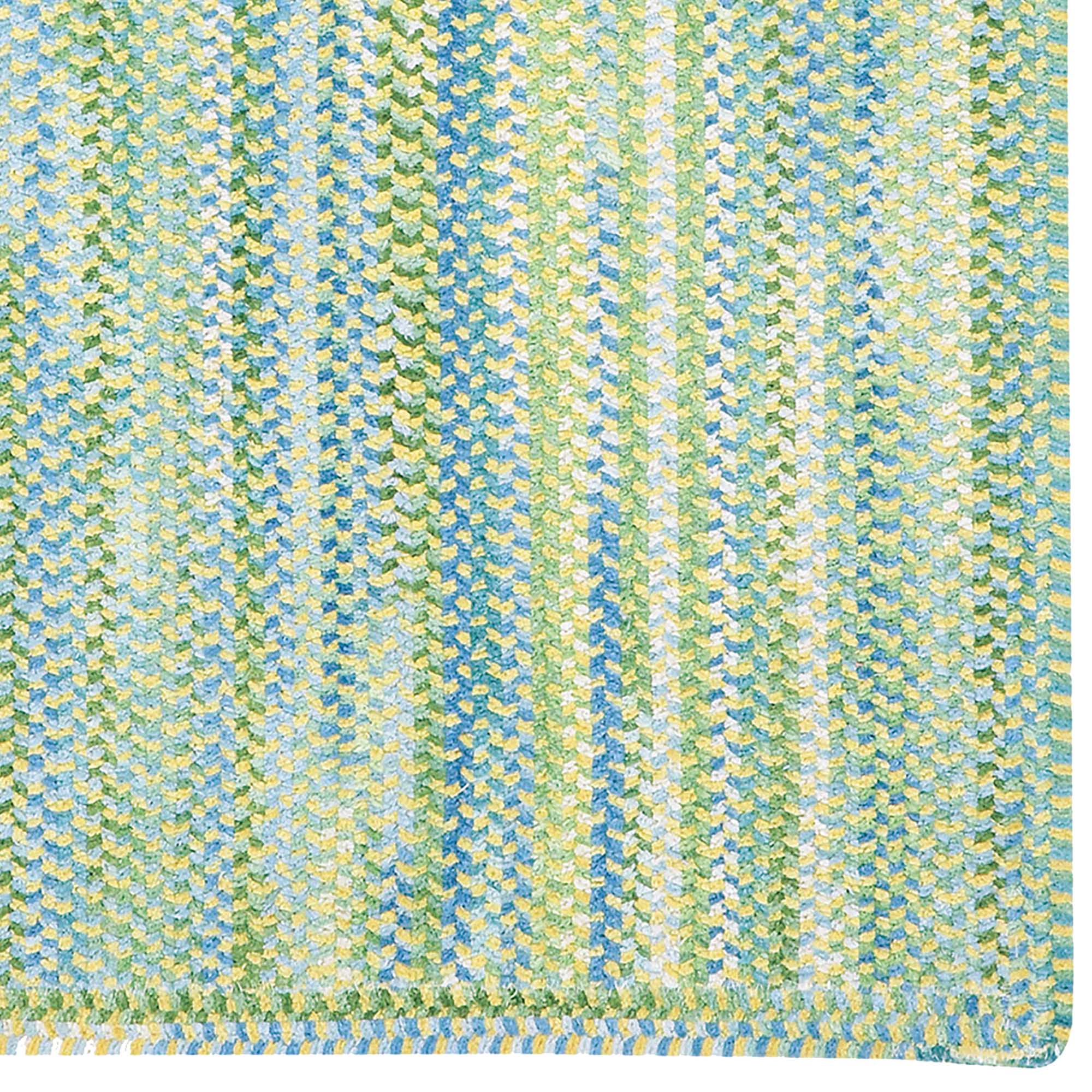 Sailor Boy Parrot Braided Rug Vertical Stripe Rectangle image