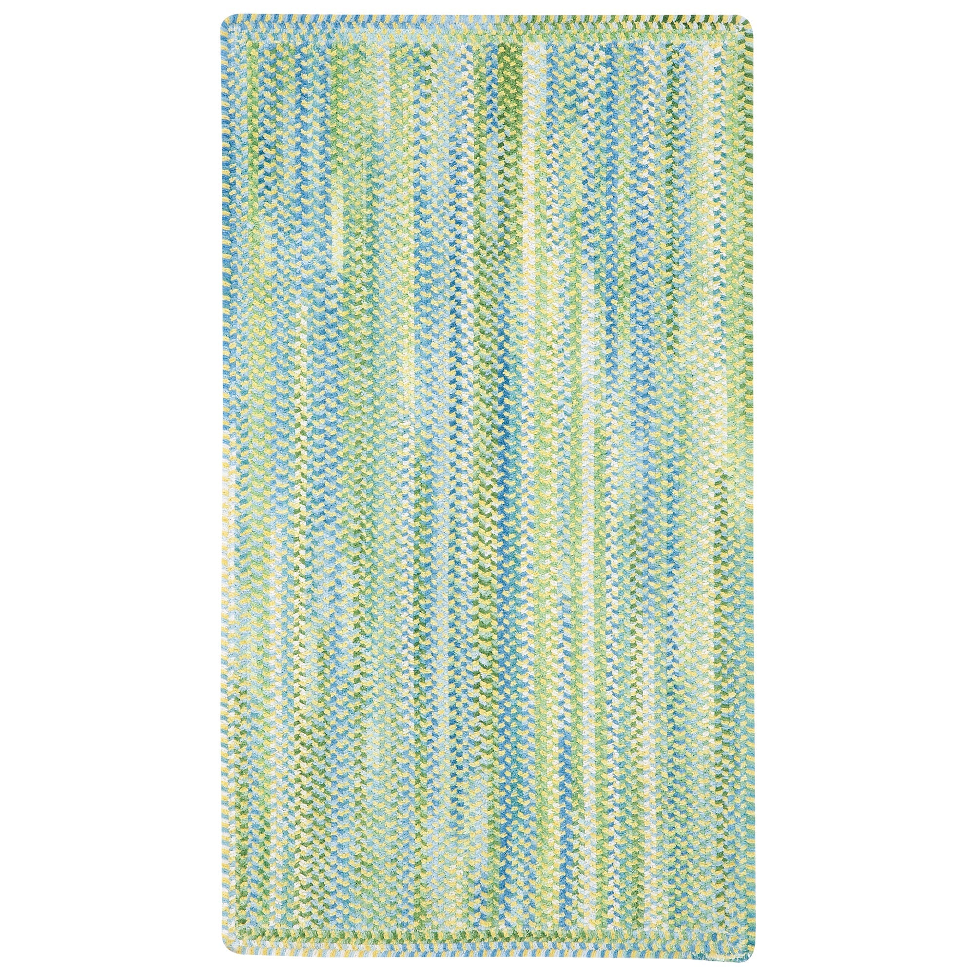 Sailor Boy Parrot Braided Rug Vertical Stripe Rectangle image
