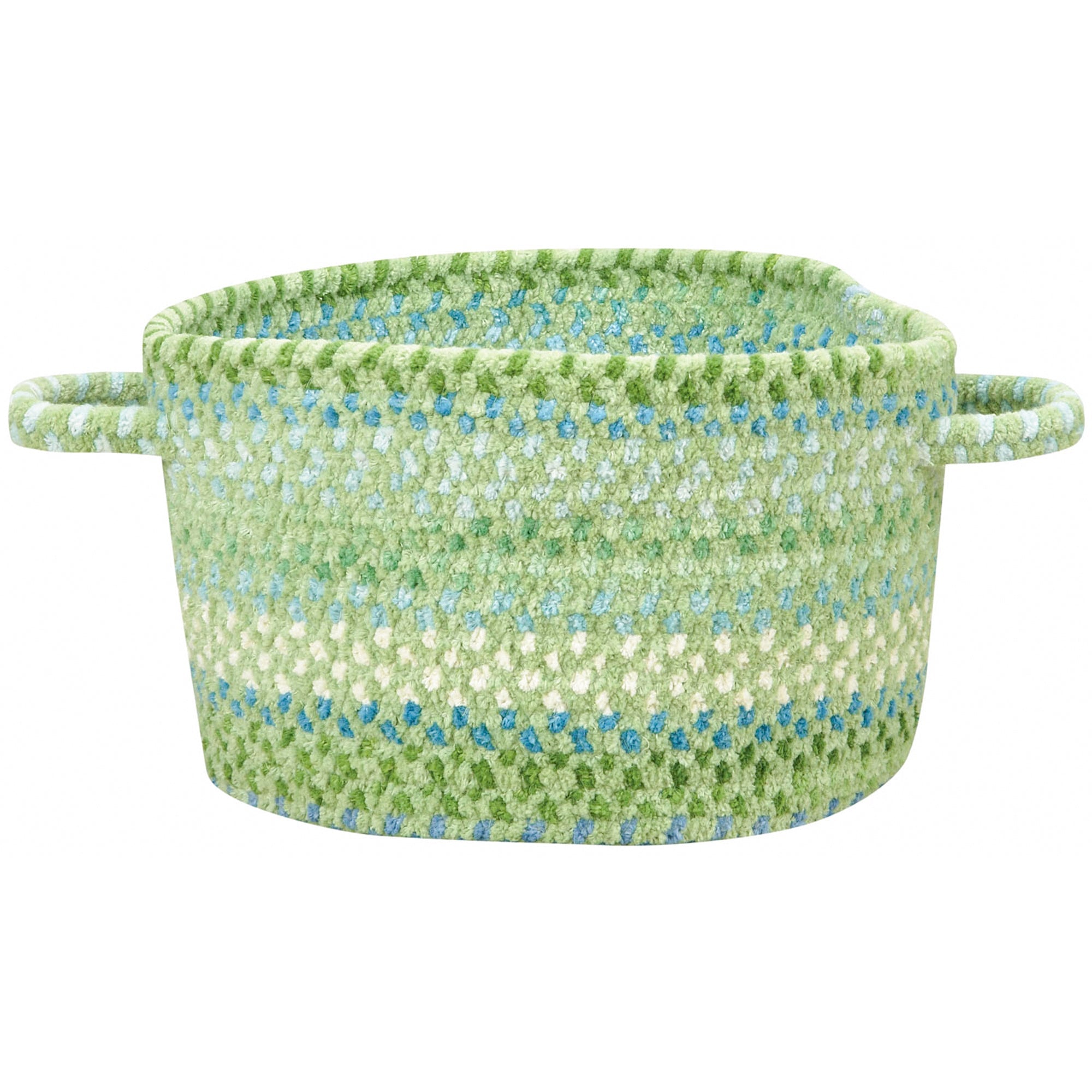 Sailor Boy Sea Monster Green Braided Rug Basket image
