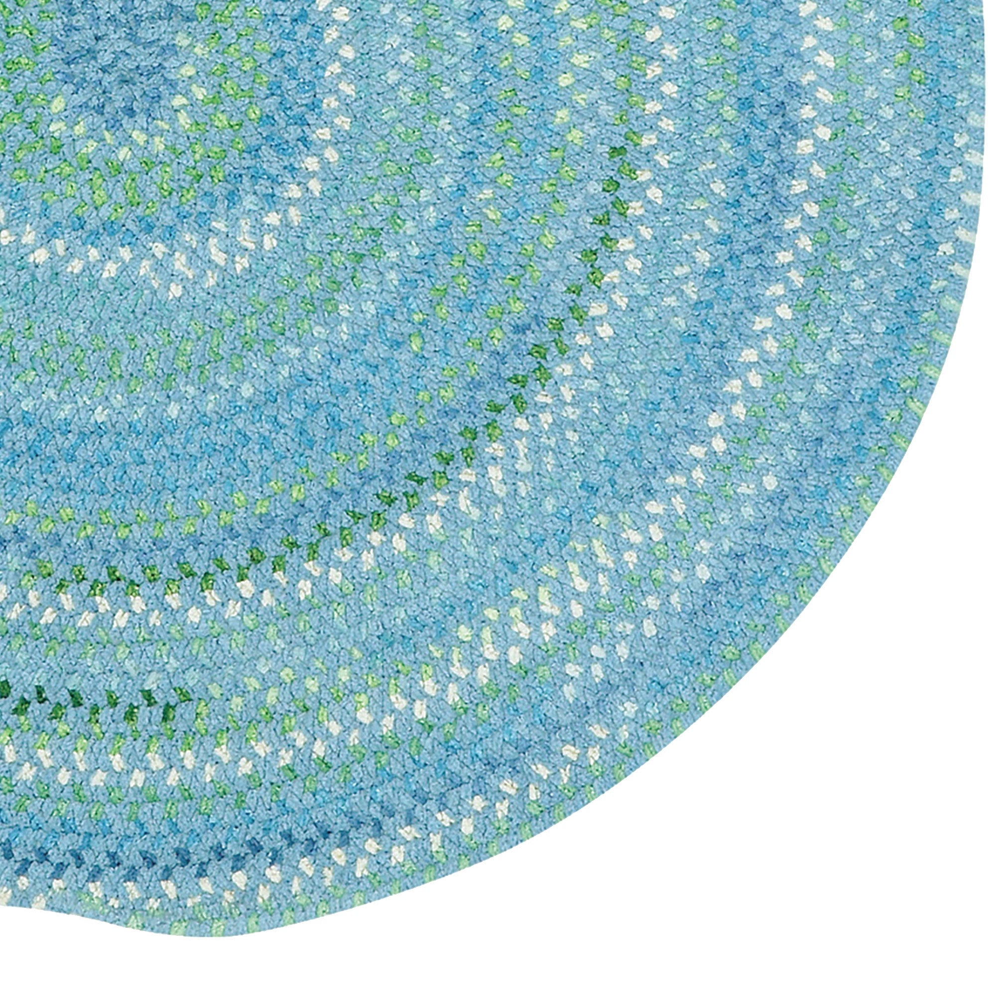Sailor Boy Deep Blue Sea Braided Rug Round image