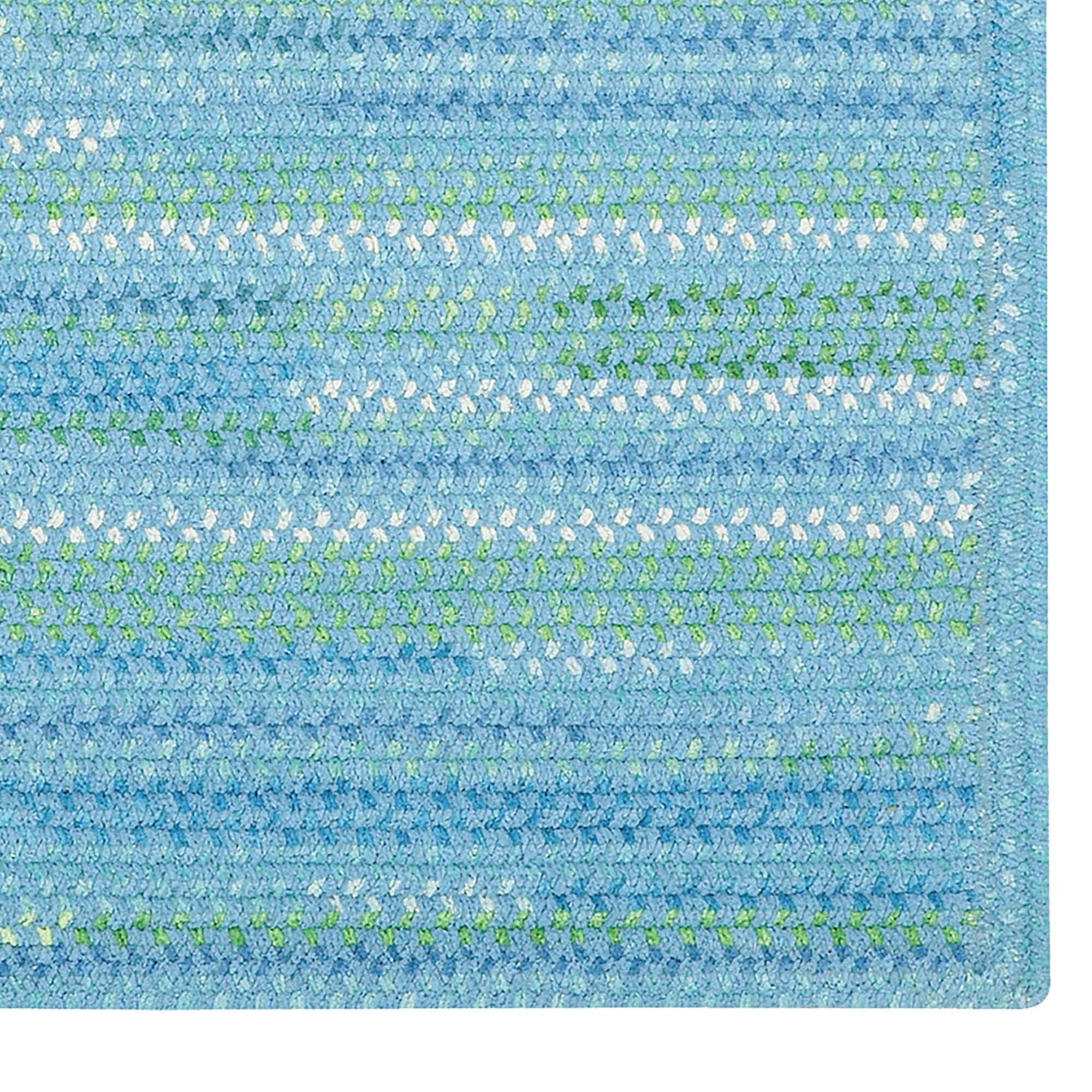 Sailor Boy Deep Blue Sea Braided Rug Cross Sewn Rectangle image