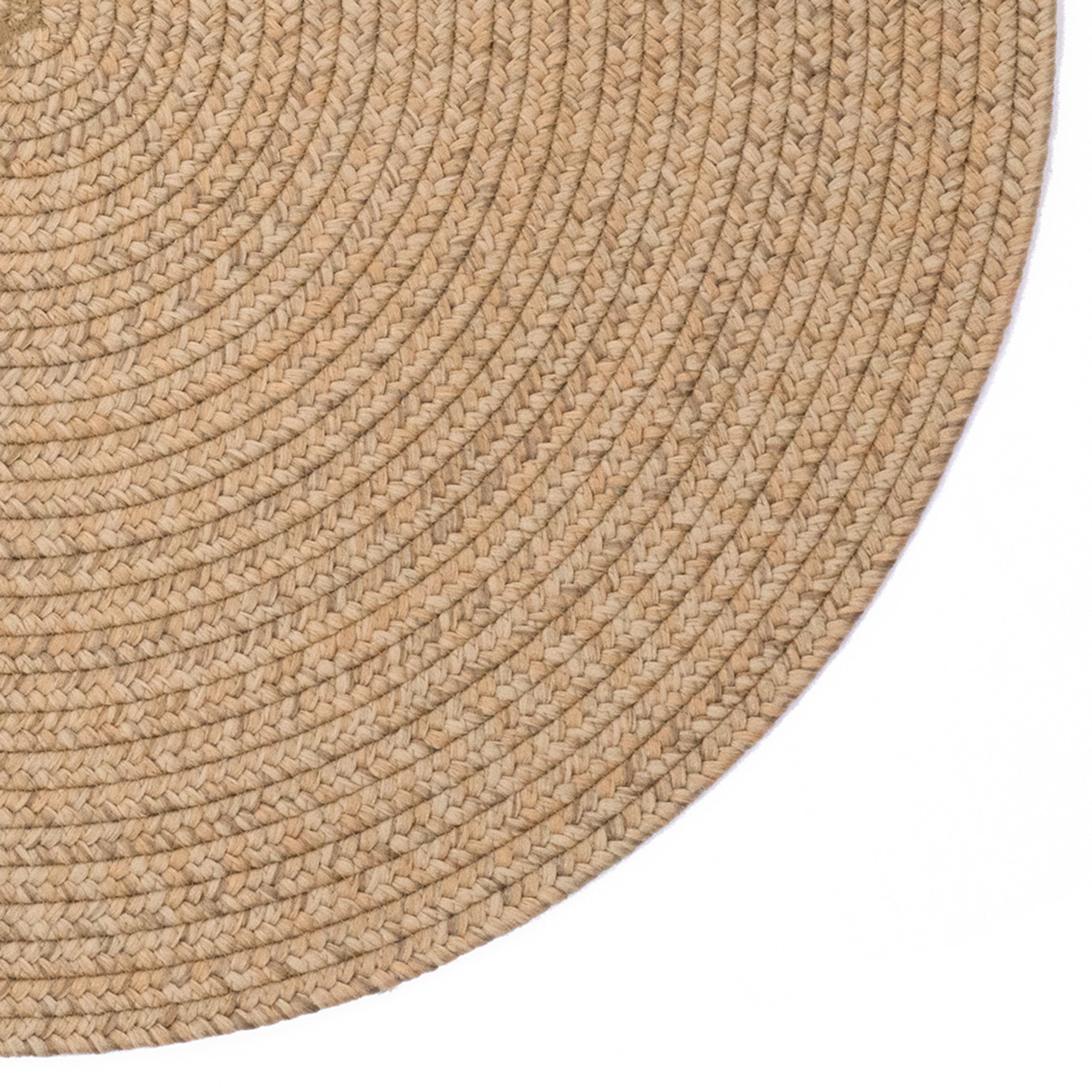 Simplicity Flax Braided Rug Round image