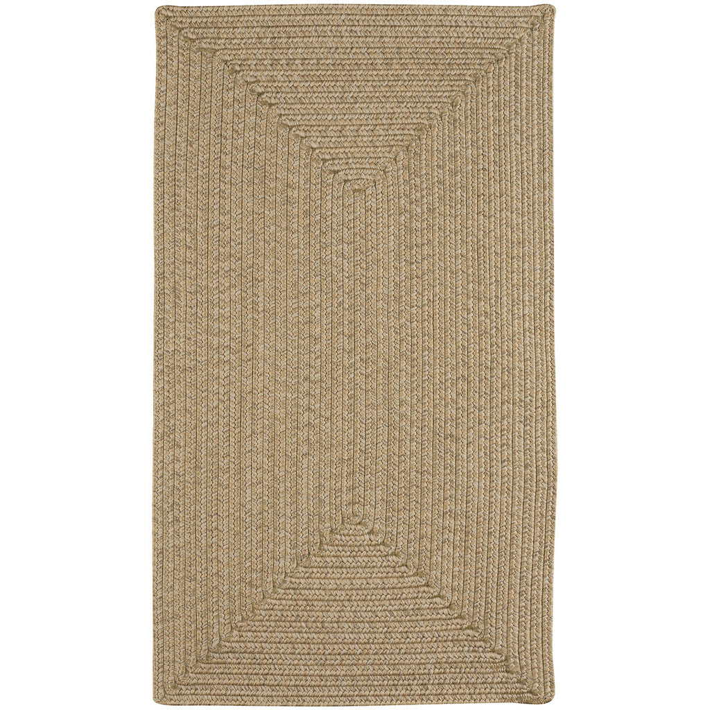 Simplicity Flax Braided Rug Concentric Rectangle image