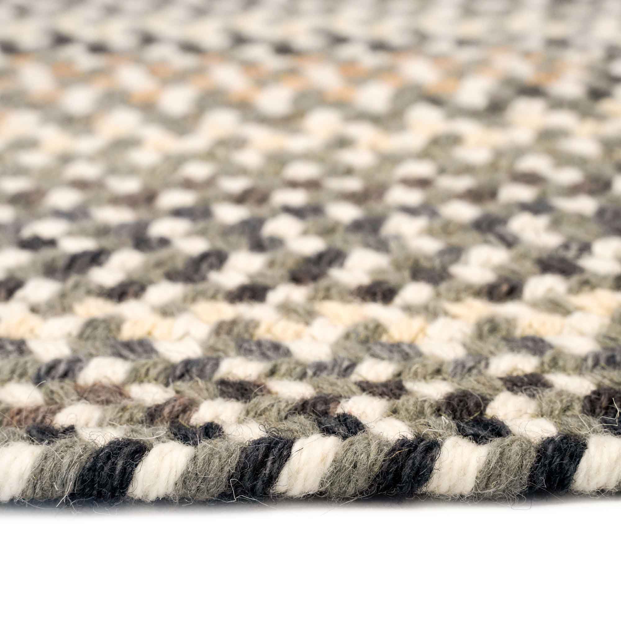 Bear Creek Grey Braided Rug Round image