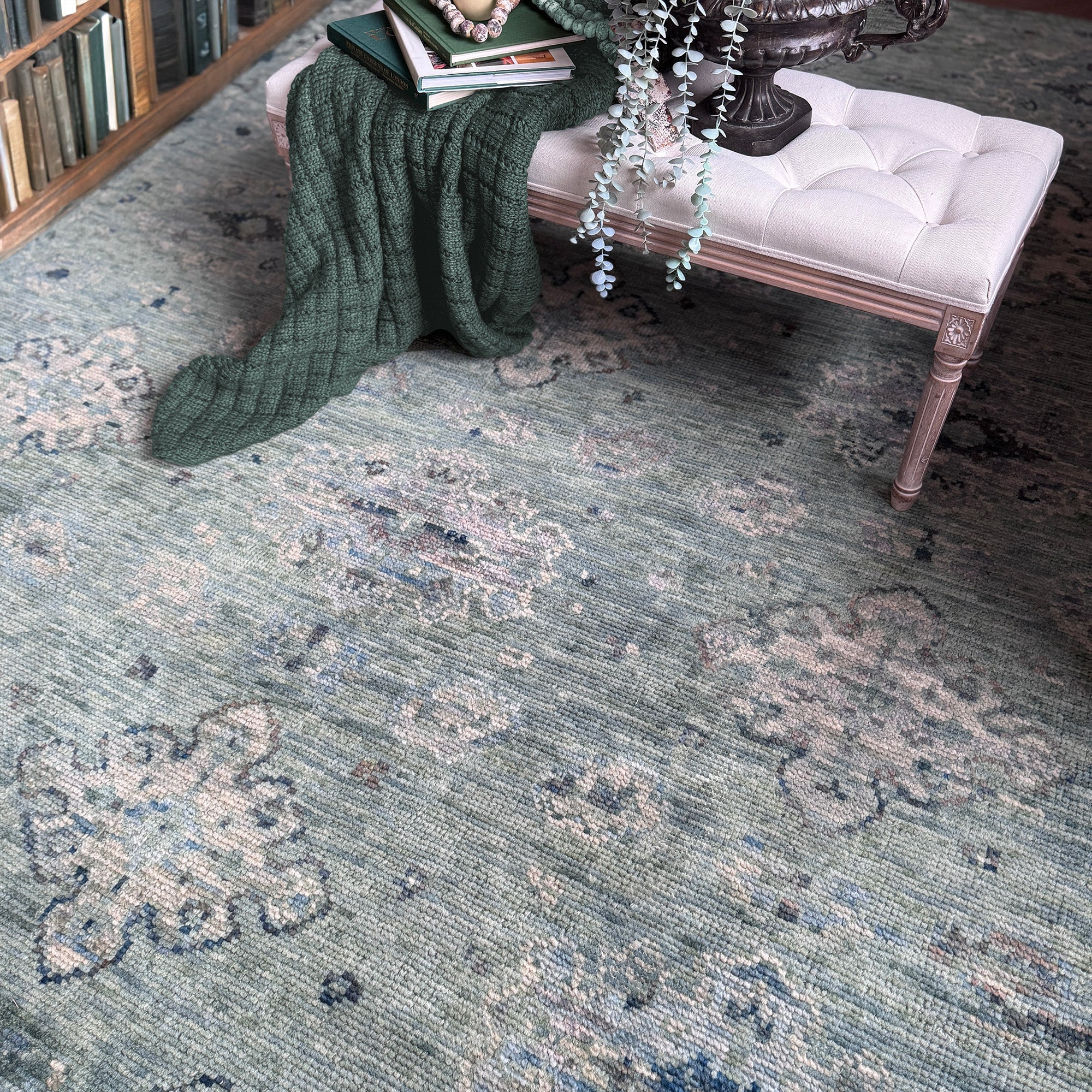 Vestige Eucalyptus Hand Knotted Rug Rectangle image