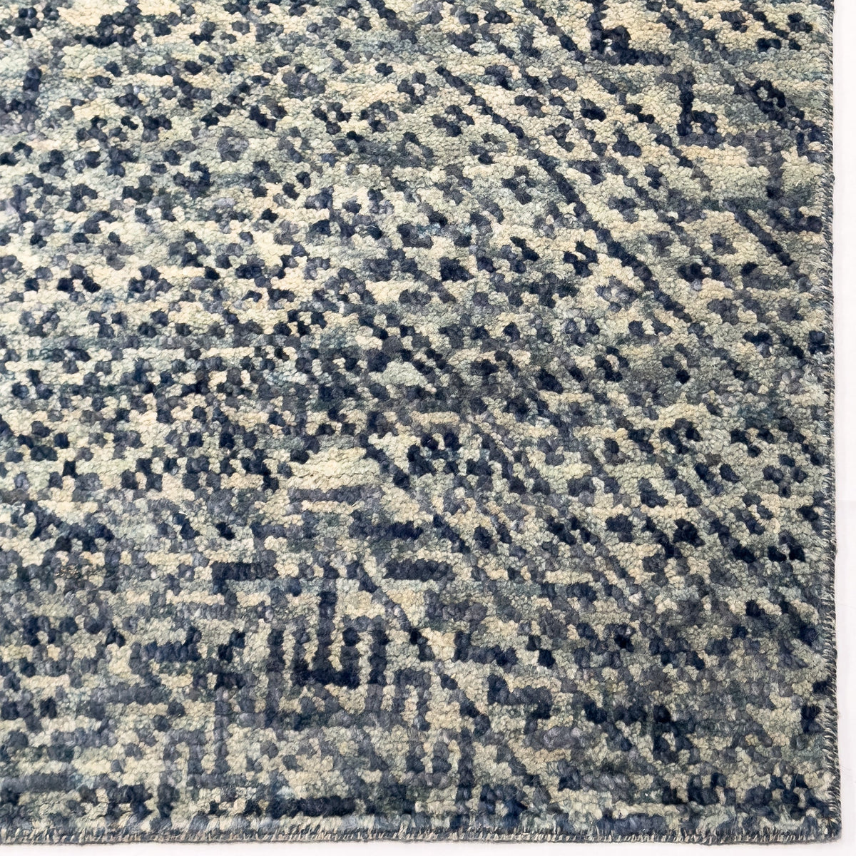 Eluru Indigo Hand Knotted Rug Rectangle image