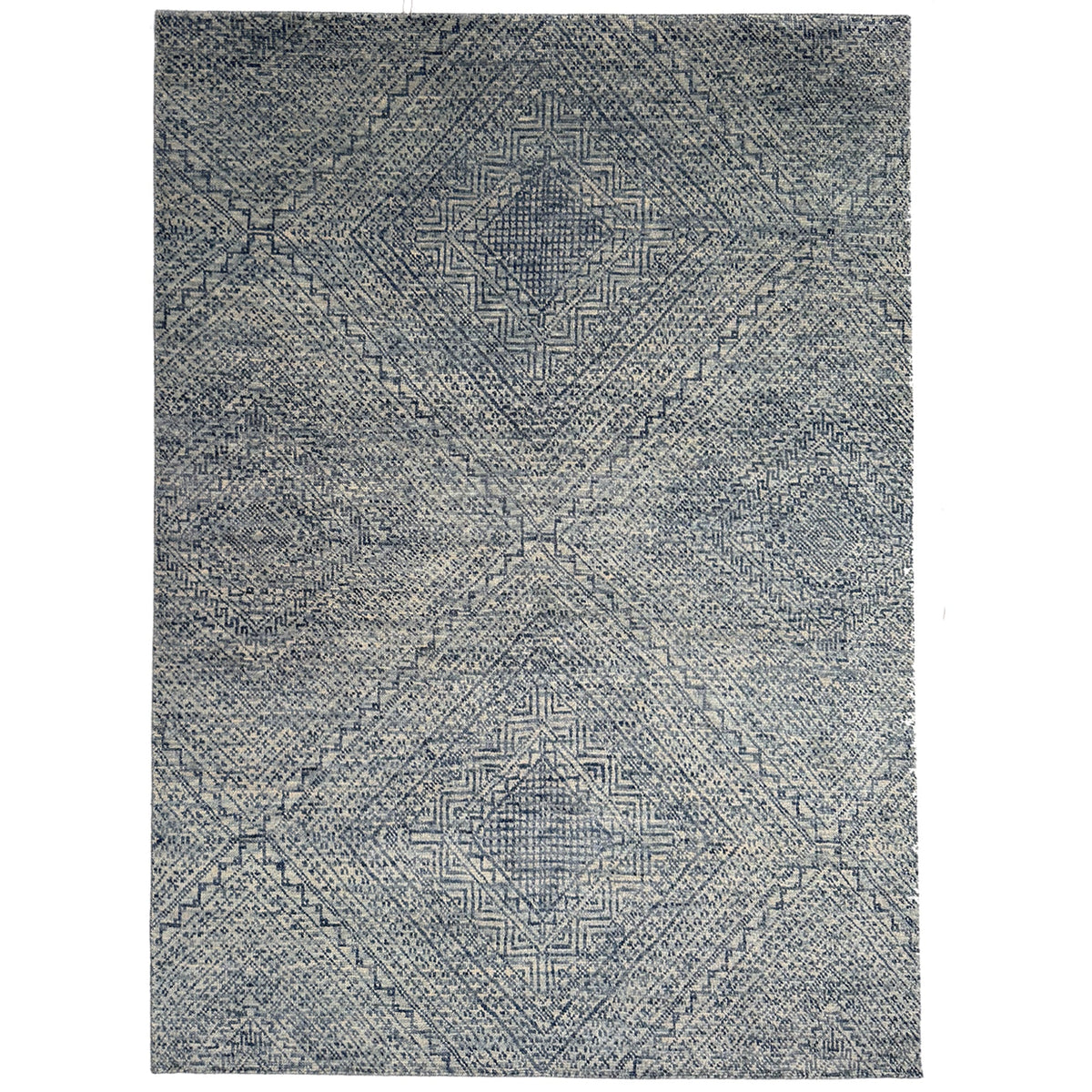 Eluru Indigo Hand Knotted Rug Rectangle image