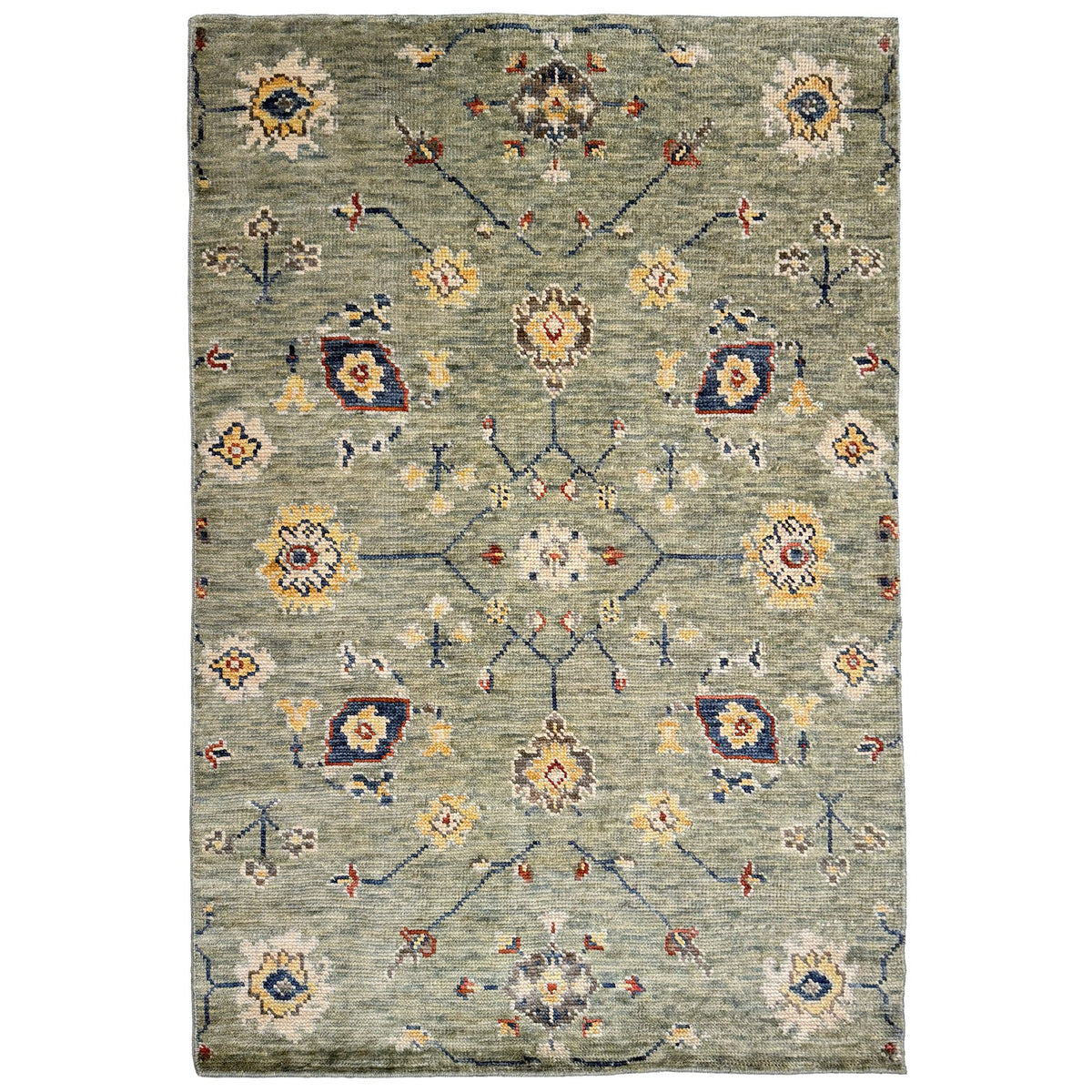 Zaria Mint Hand Knotted Rug Rectangle image