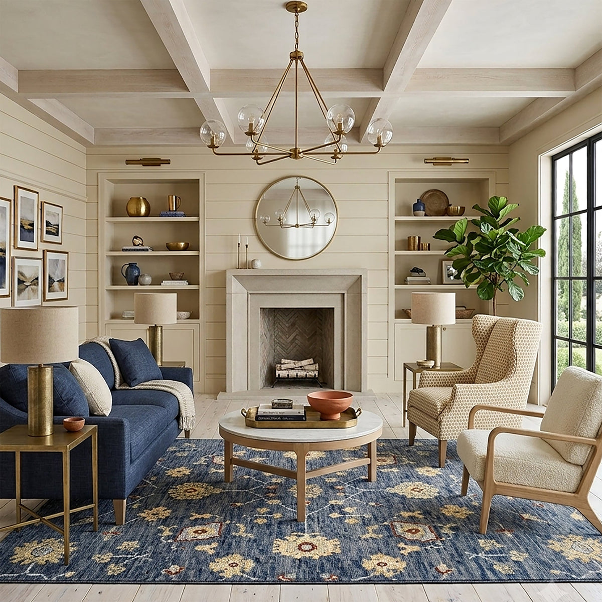 Zaria Water Hand Knotted Rug Rectangle image