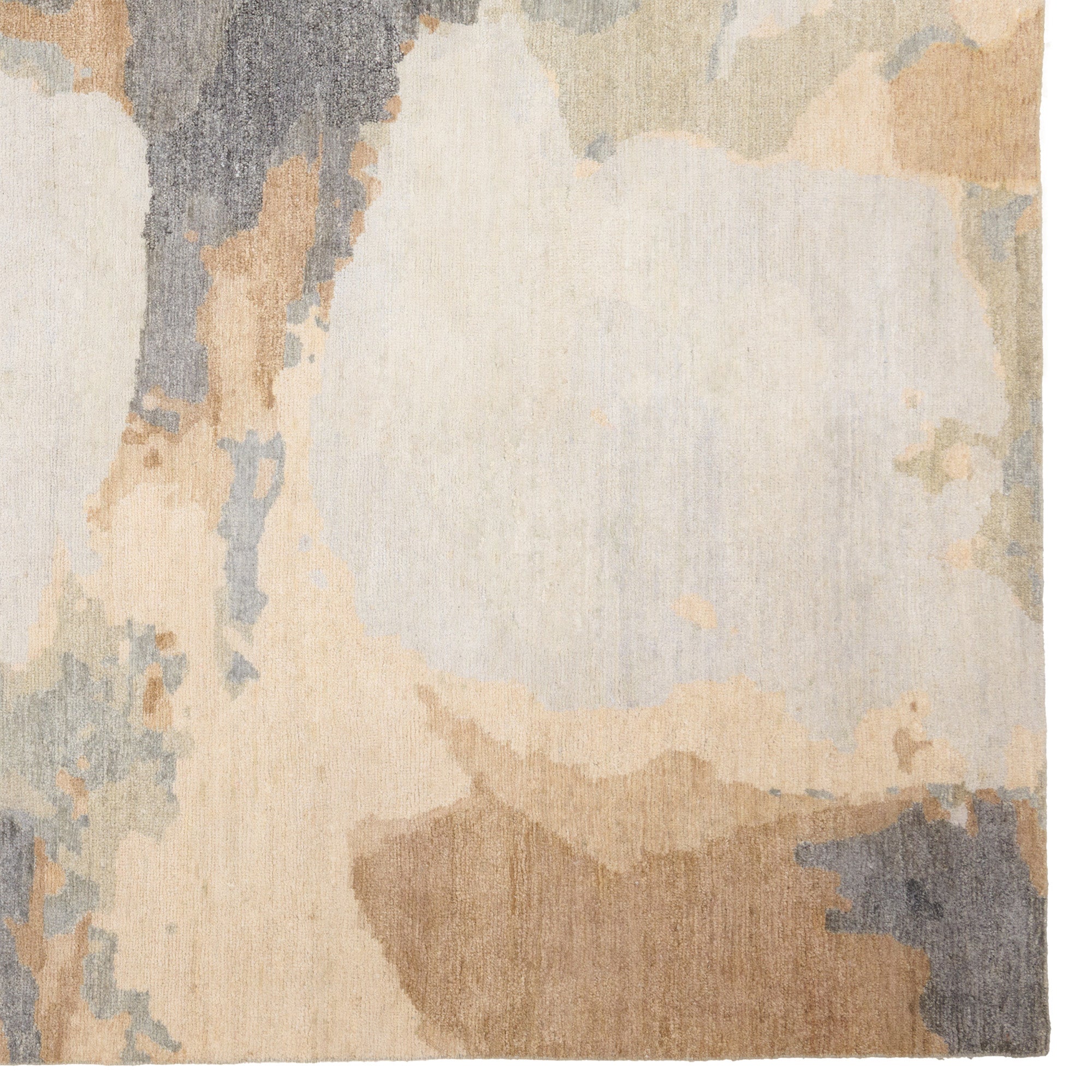 Aquarelles Noir Hand Knotted Rug Rectangle image