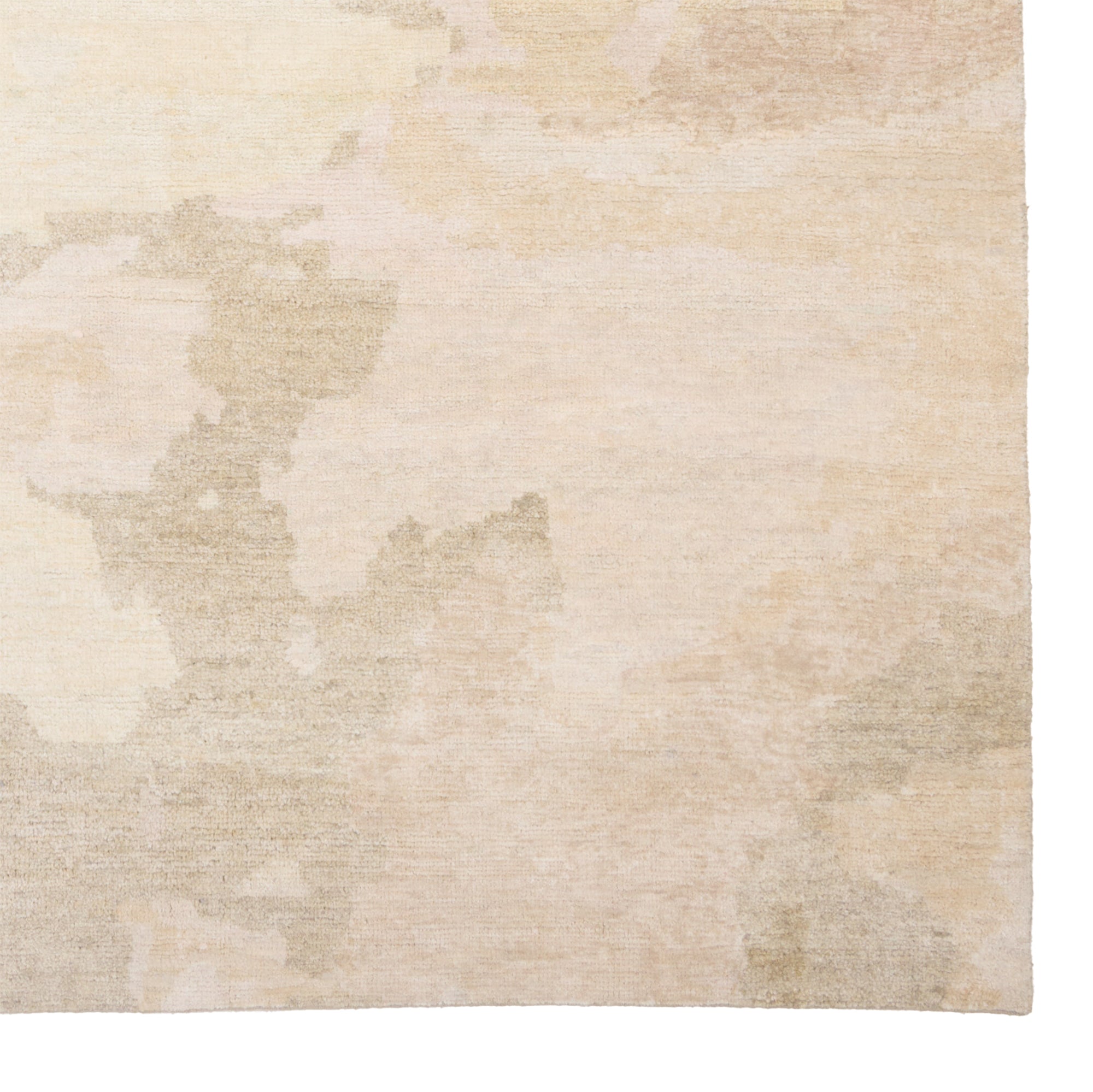 Aquarelles Blanc Hand Knotted Rug Rectangle image