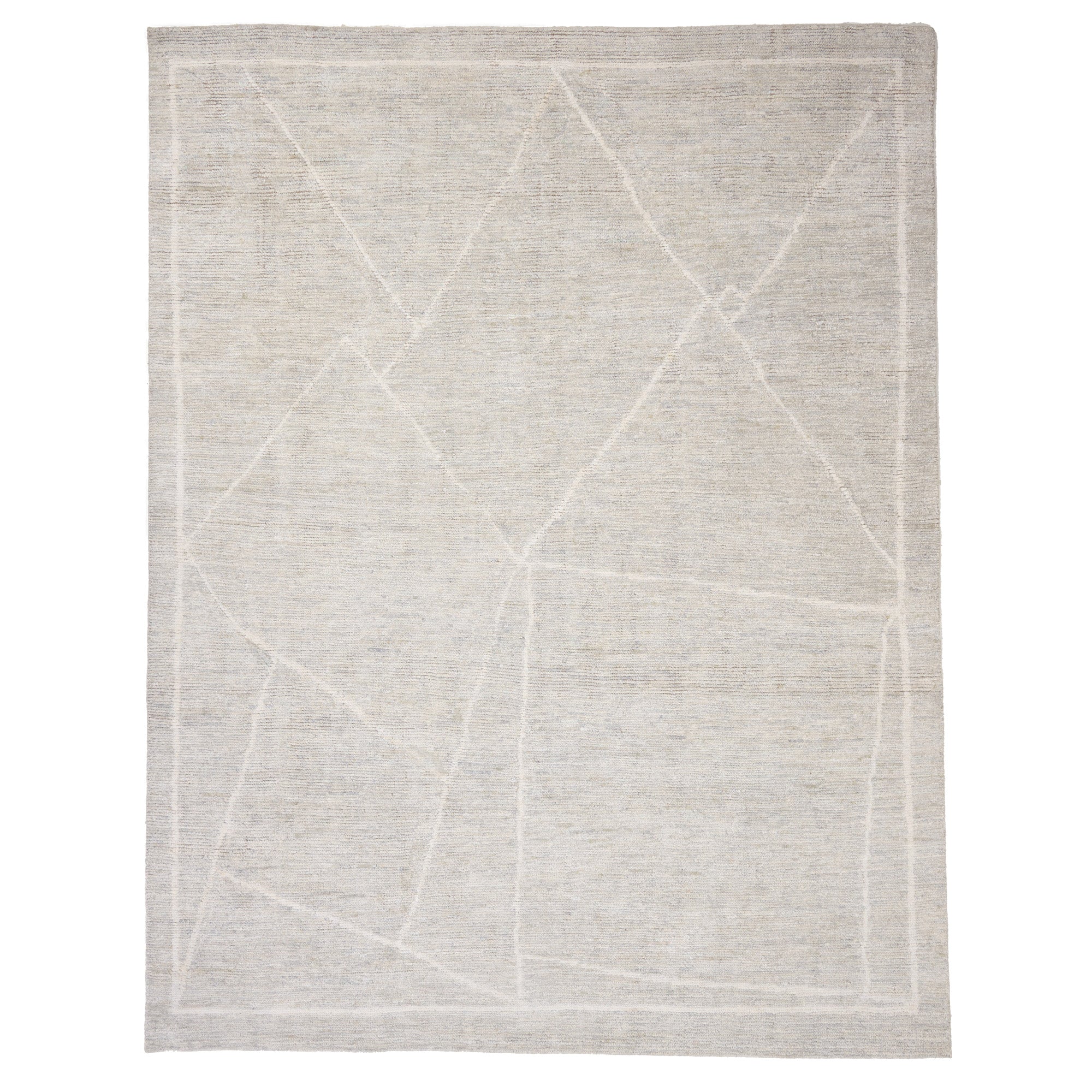 Graylen Grey Stone Hand Knotted Rug Rectangle image