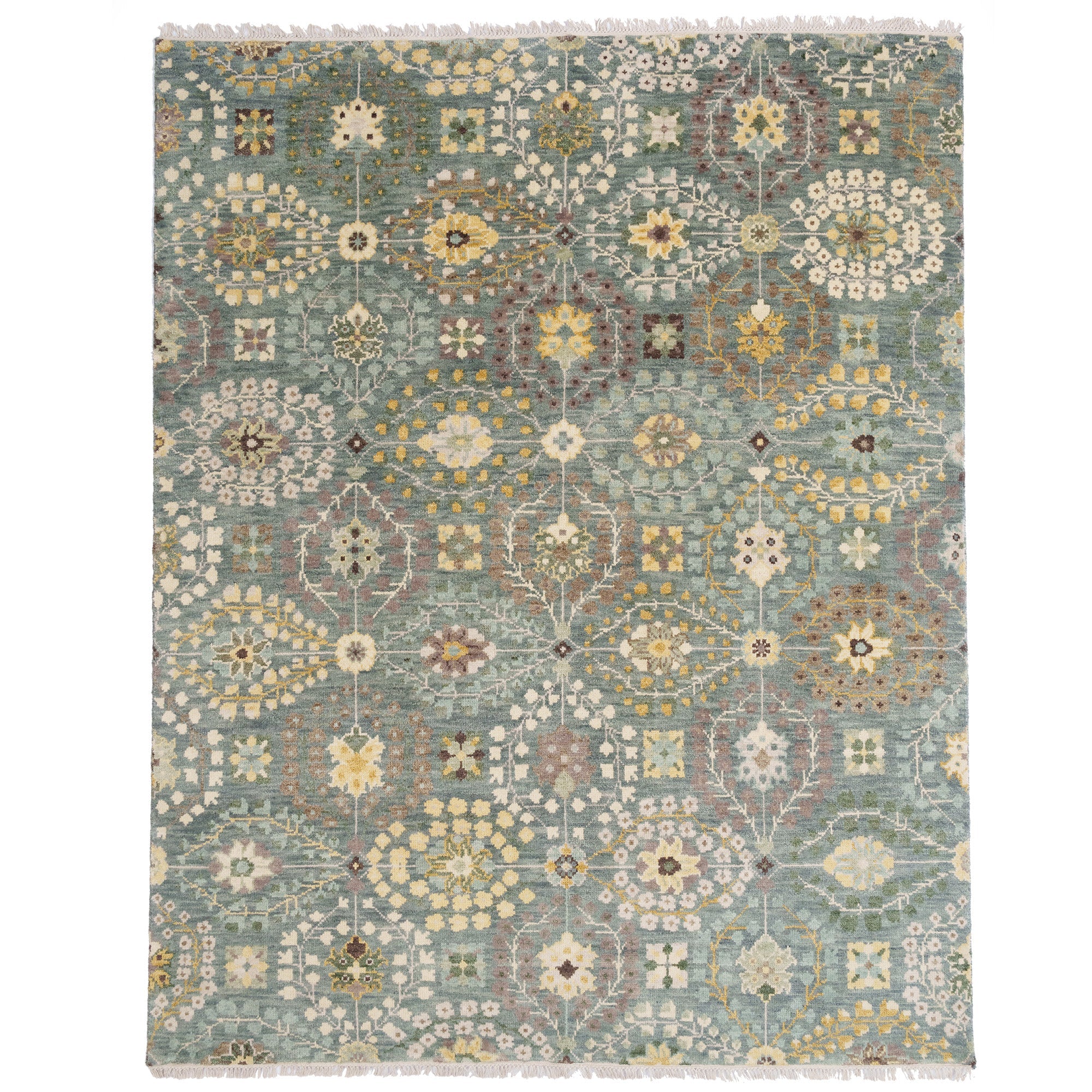 Kerrington-Eisley Robin's Egg Hand Knotted Rug Rectangle image