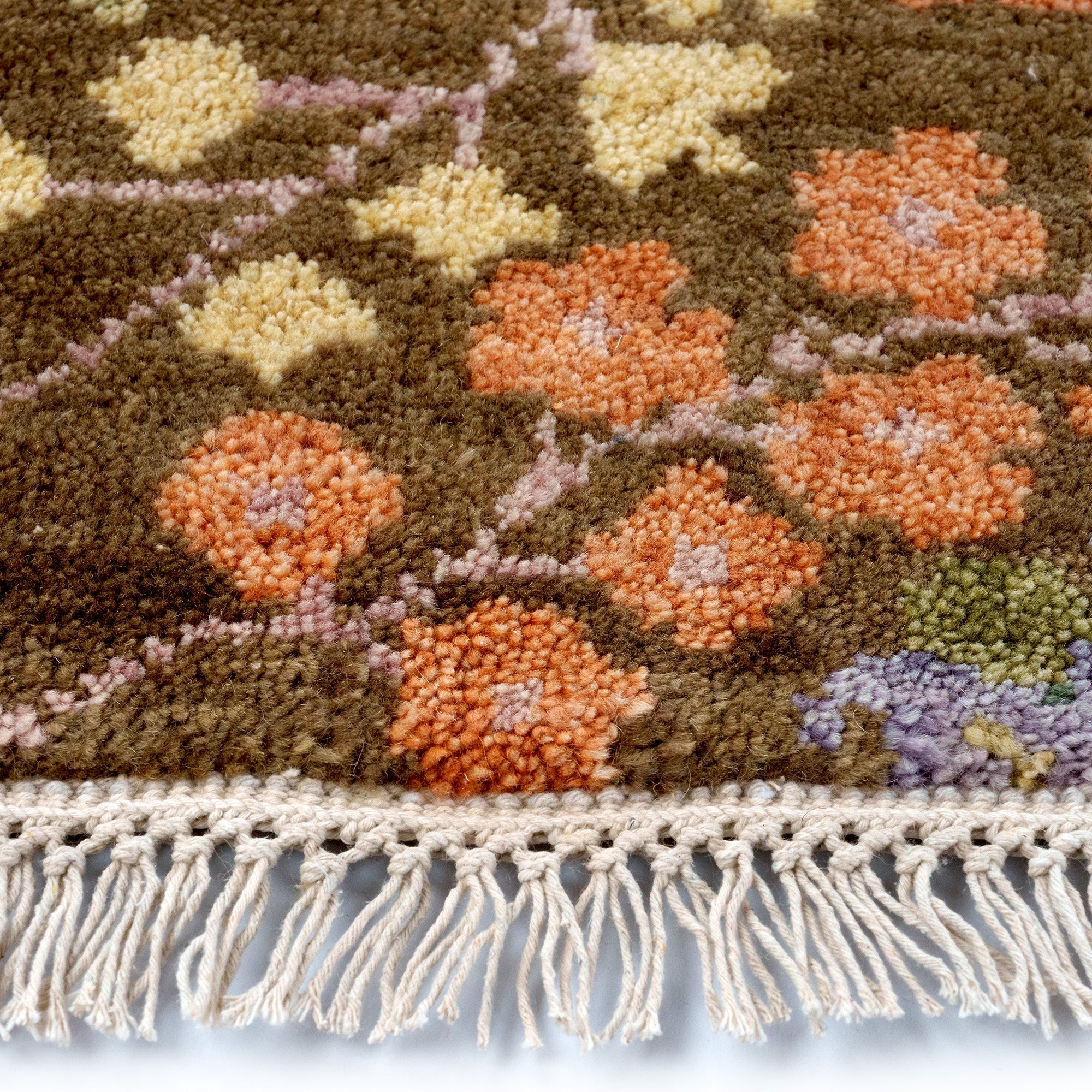 Kerrington-Eisley Olive Multi Hand Knotted Rug Rectangle image
