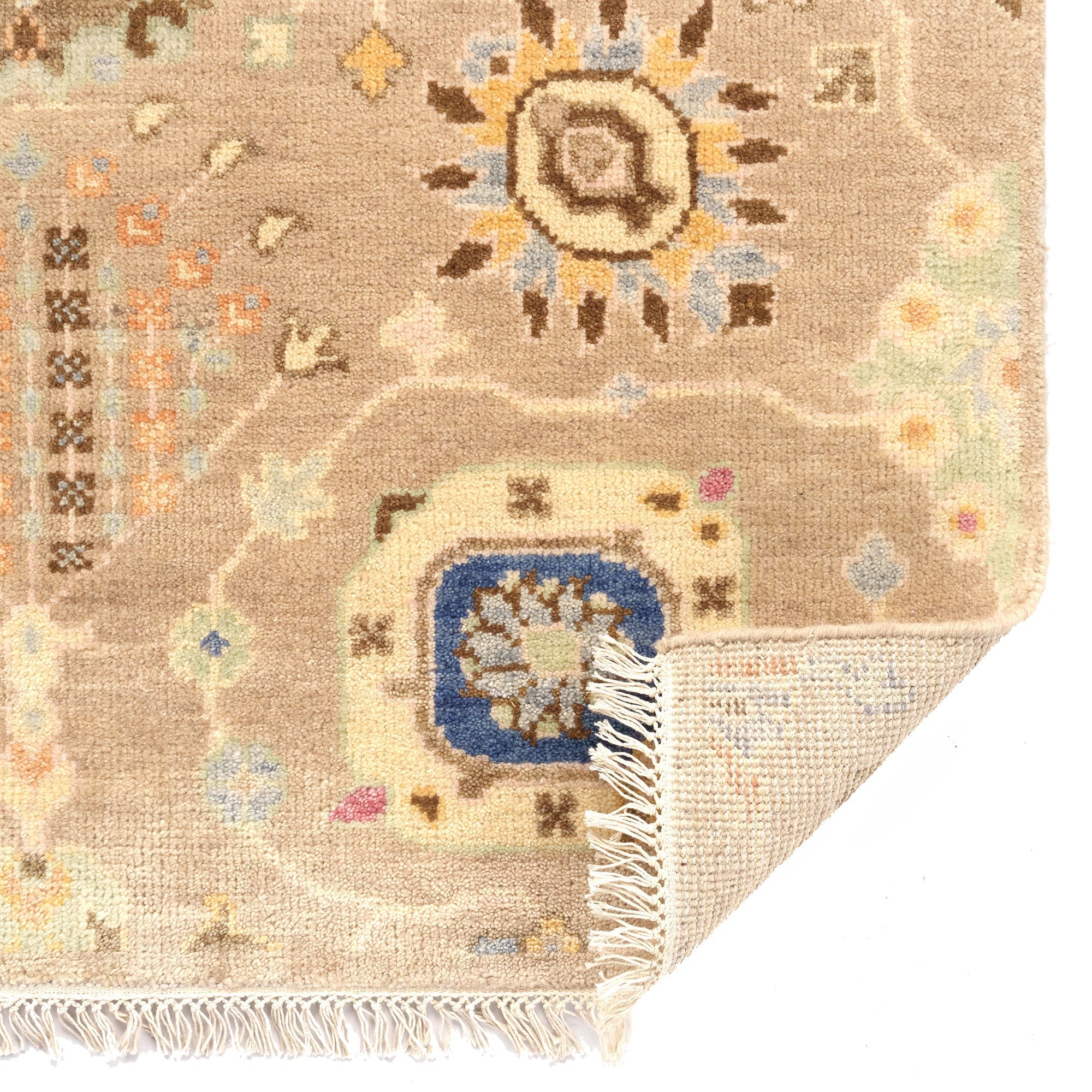 Kerrington-Newbury Natural Hand Knotted Rug Rectangle image
