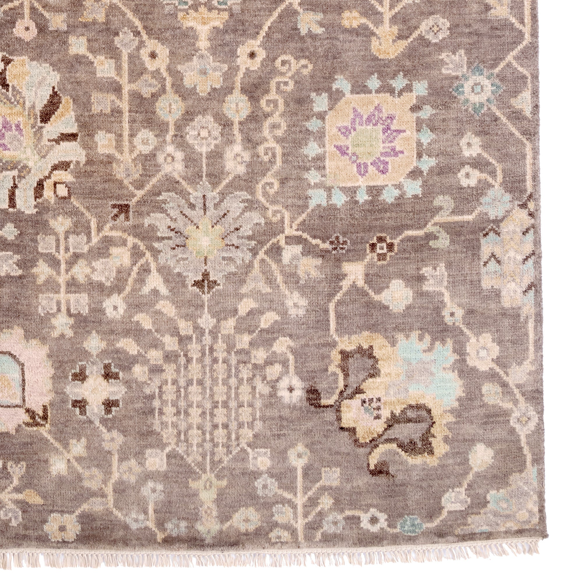 Kerrington-Newbury Mushroom Hand Knotted Rug Rectangle image