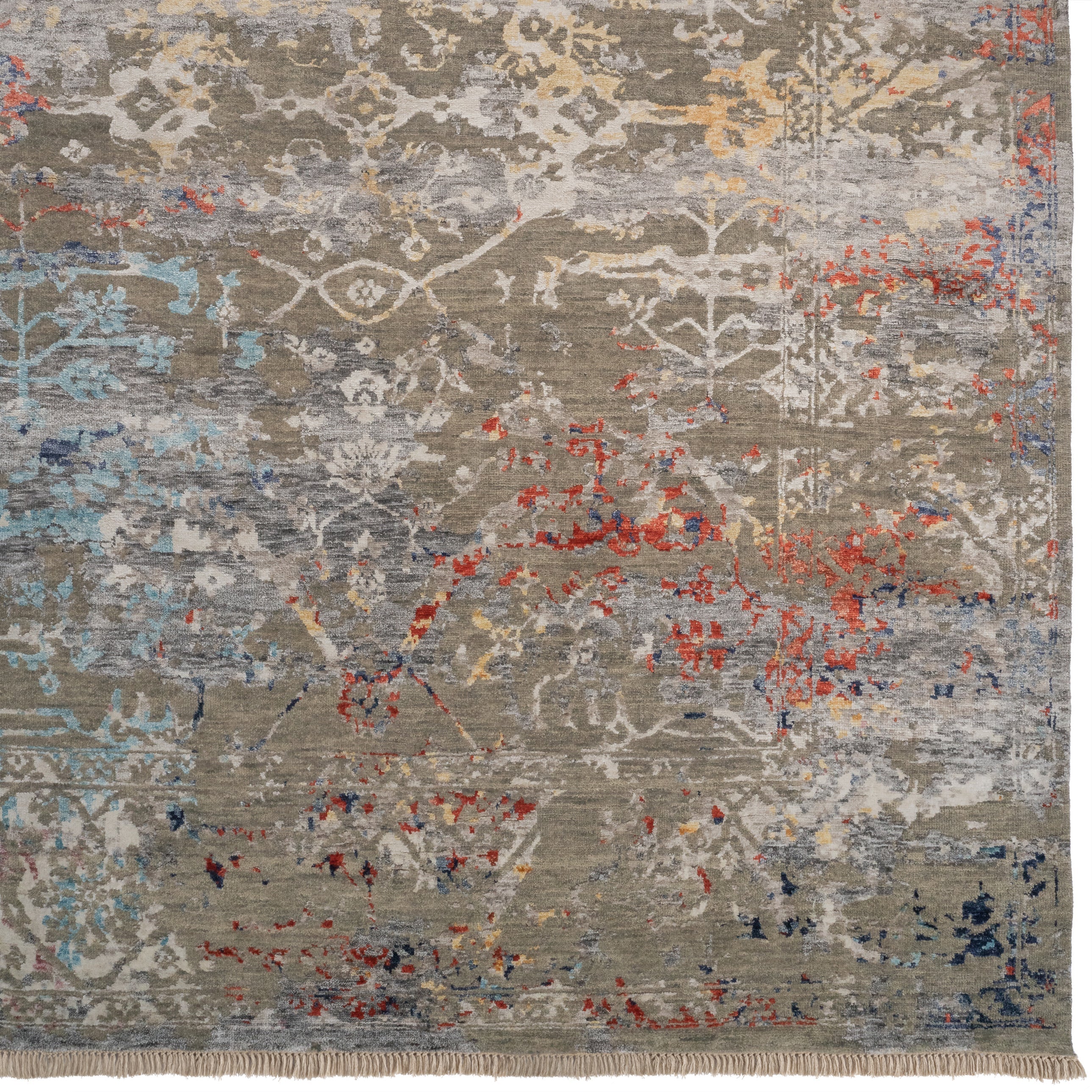 Carrara Charcoal Multi Hand Knotted Rug Rectangle image