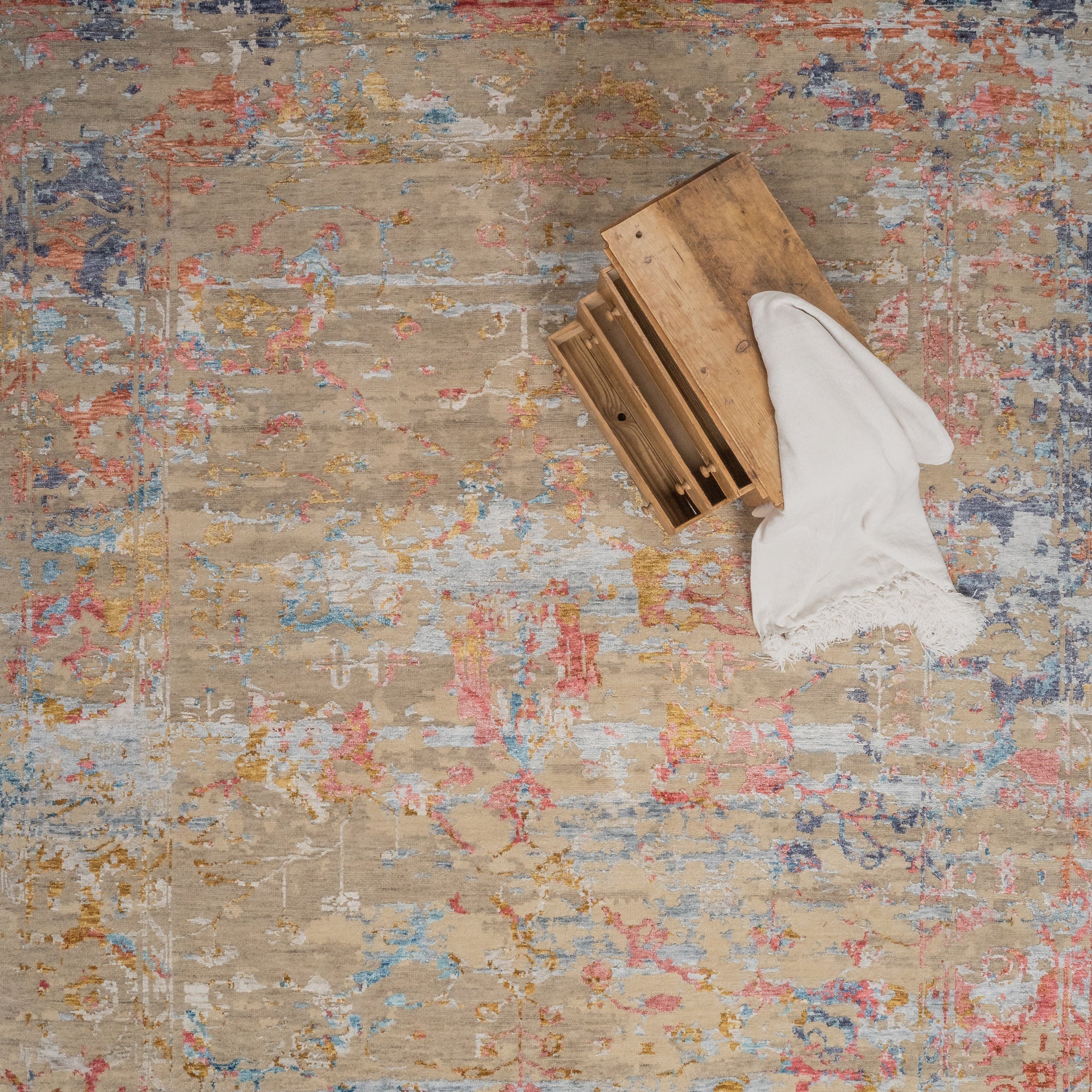 Carrara Multi Hand Knotted Rug Rectangle image