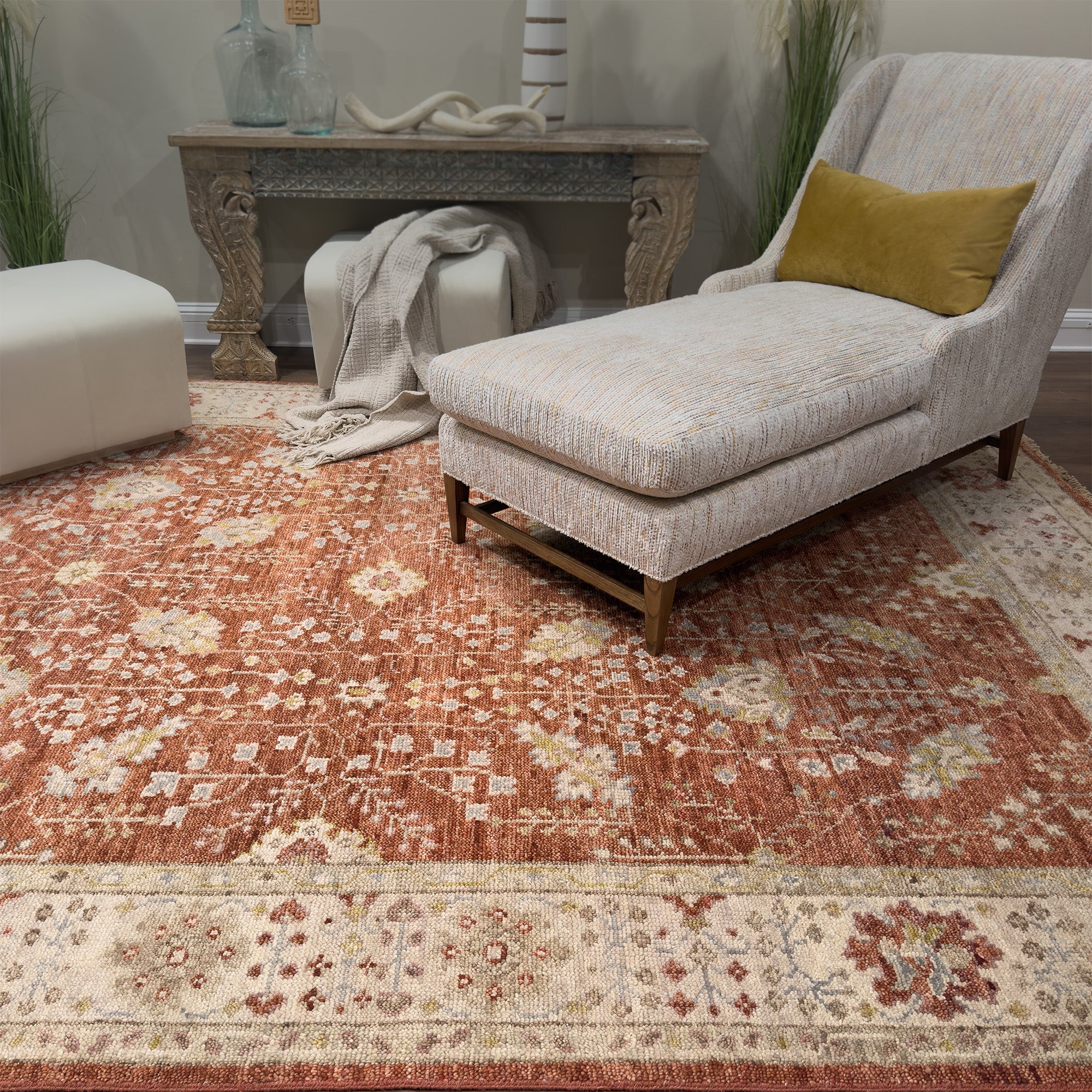 Charise-Pari Scarlett Hand Knotted Rug Rectangle image
