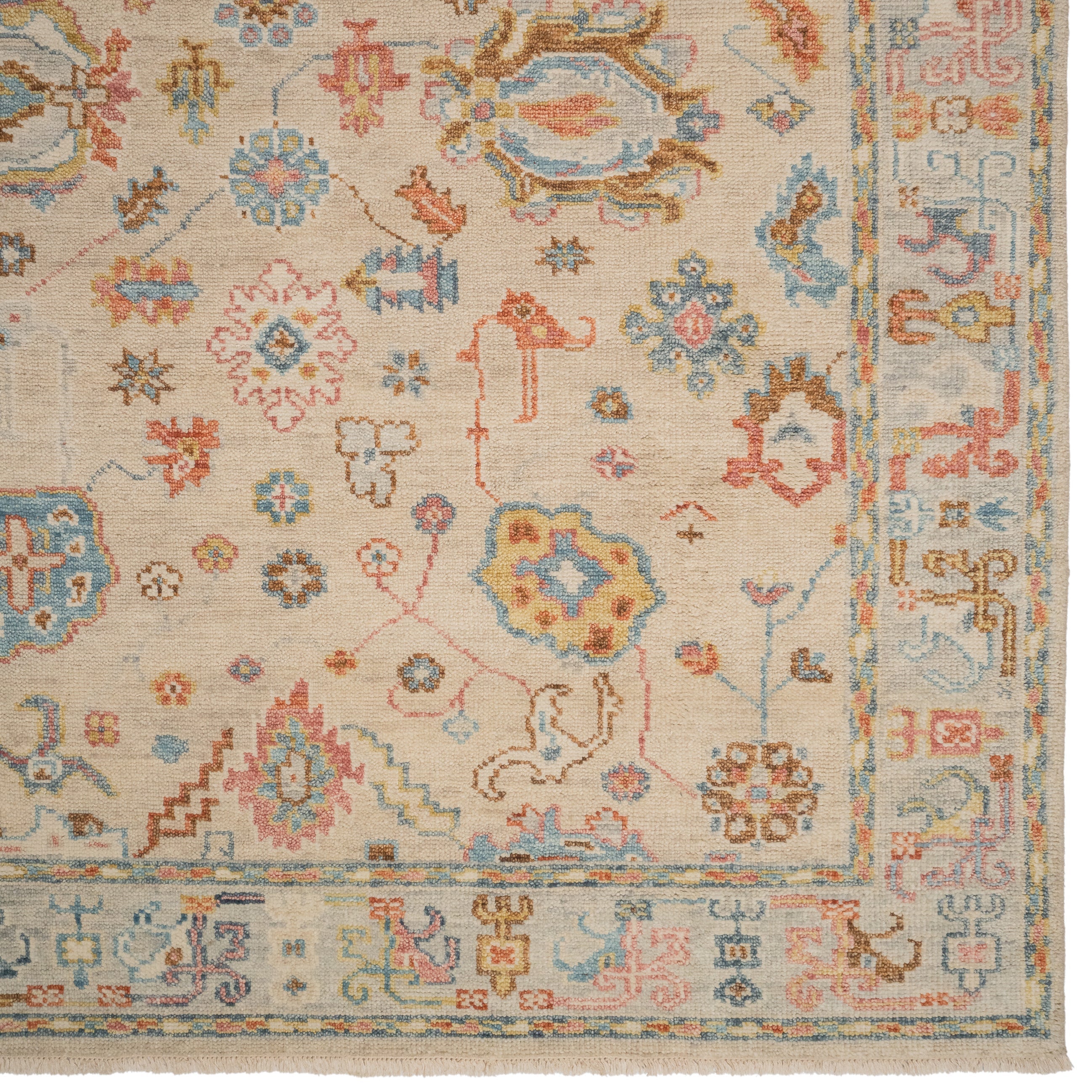 Verve Ecru Multi Hand Knotted Rug Rectangle image