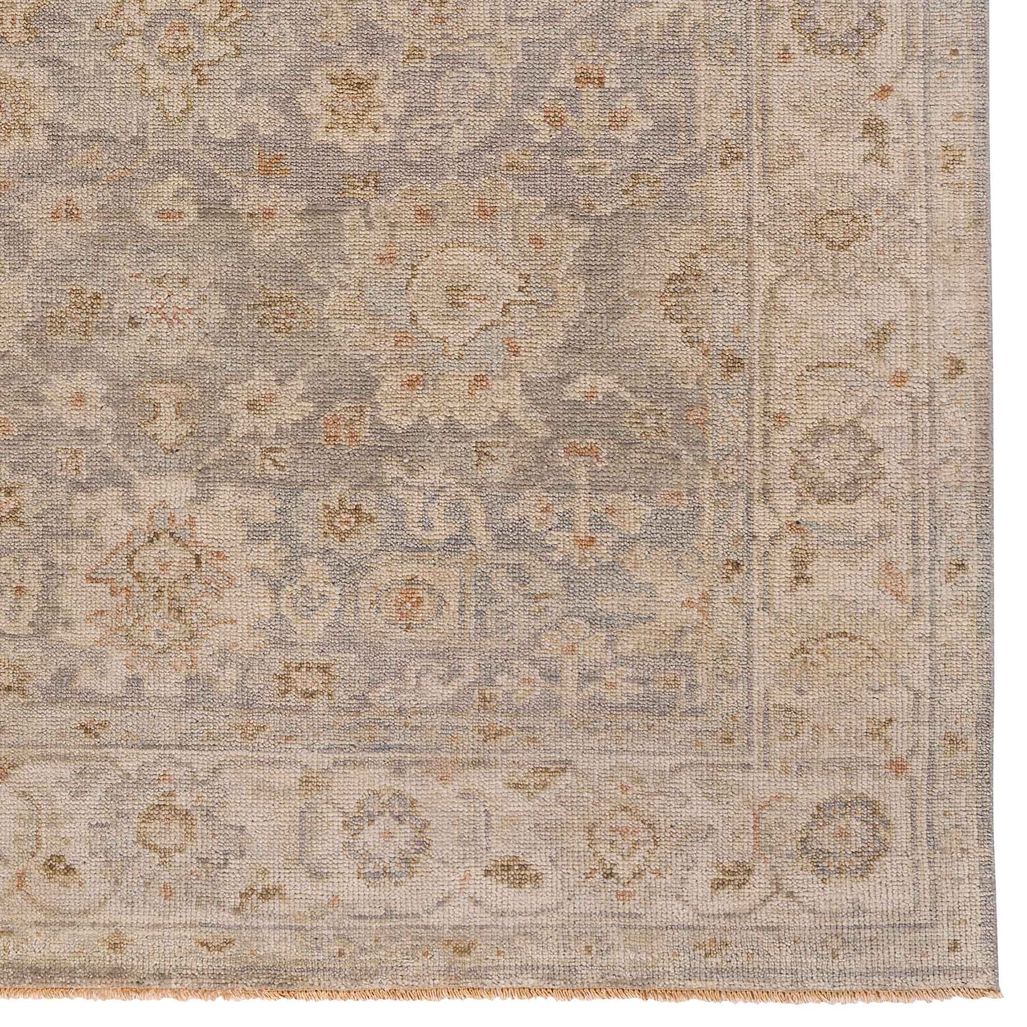 Braymore-Keller Silver Ivory Hand Knotted Rug Rectangle image