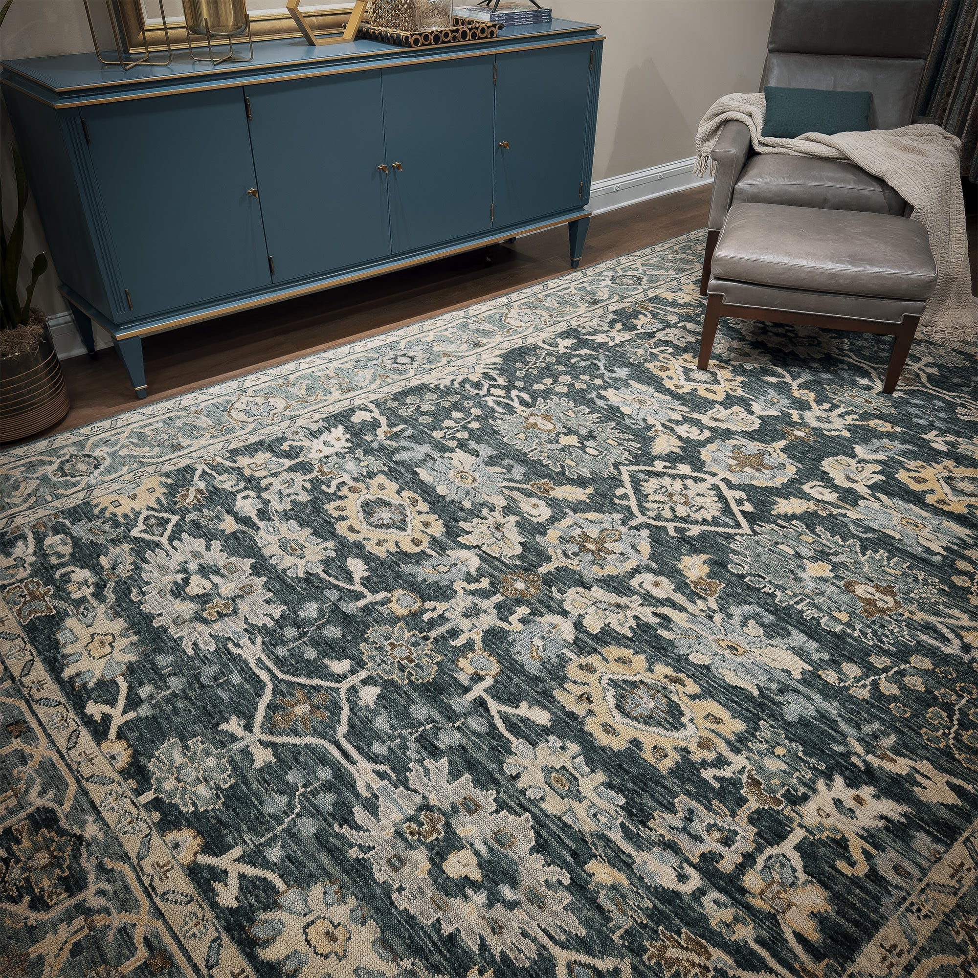 Ashford Jade Hand Knotted Rug Rectangle image