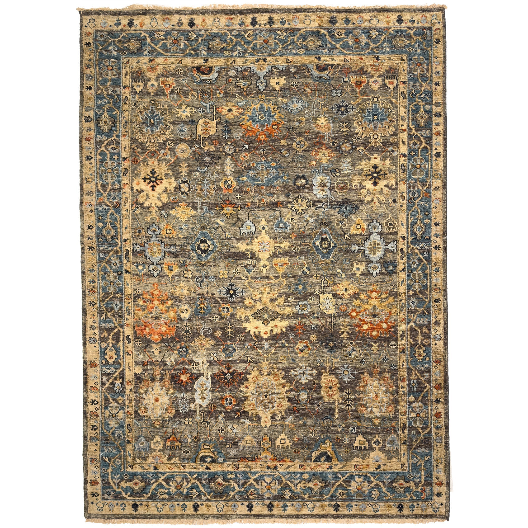 Ashford Multi Hand Knotted Rug Rectangle image