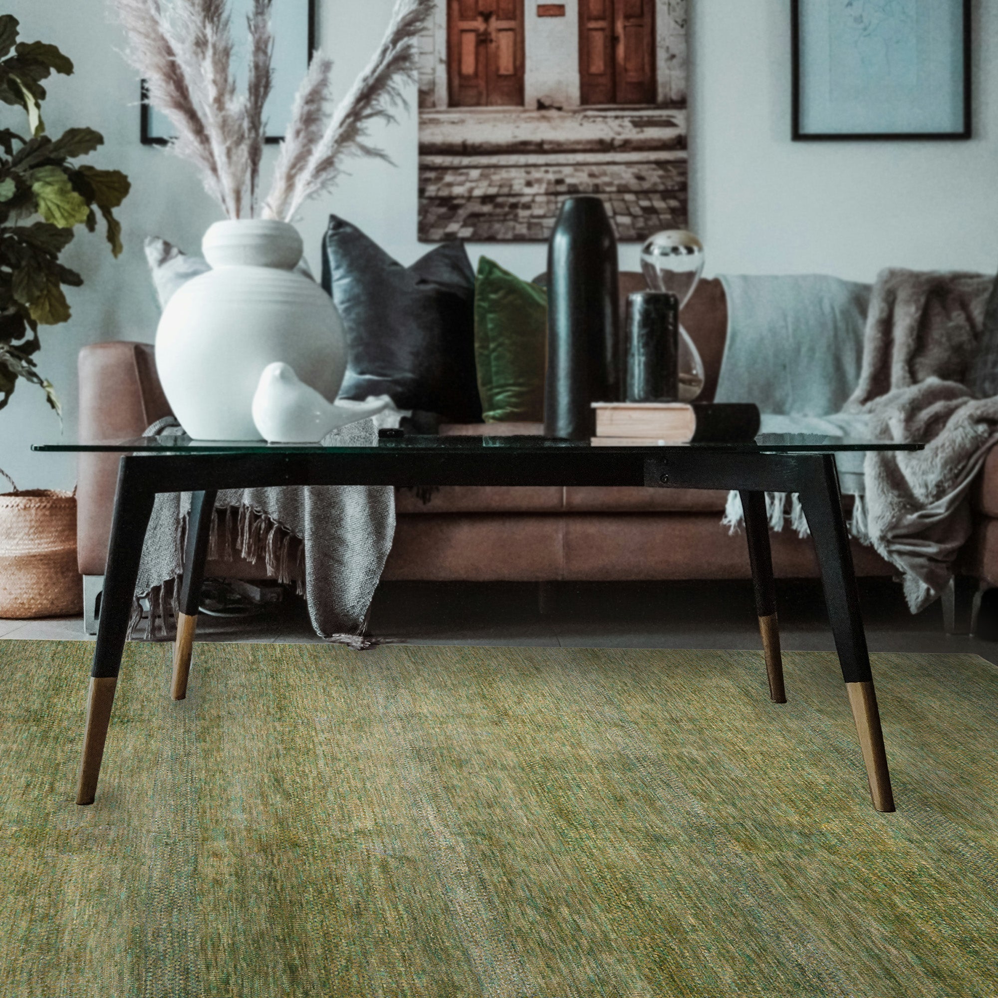 Heath Jade Hand Knotted Rug Rectangle image