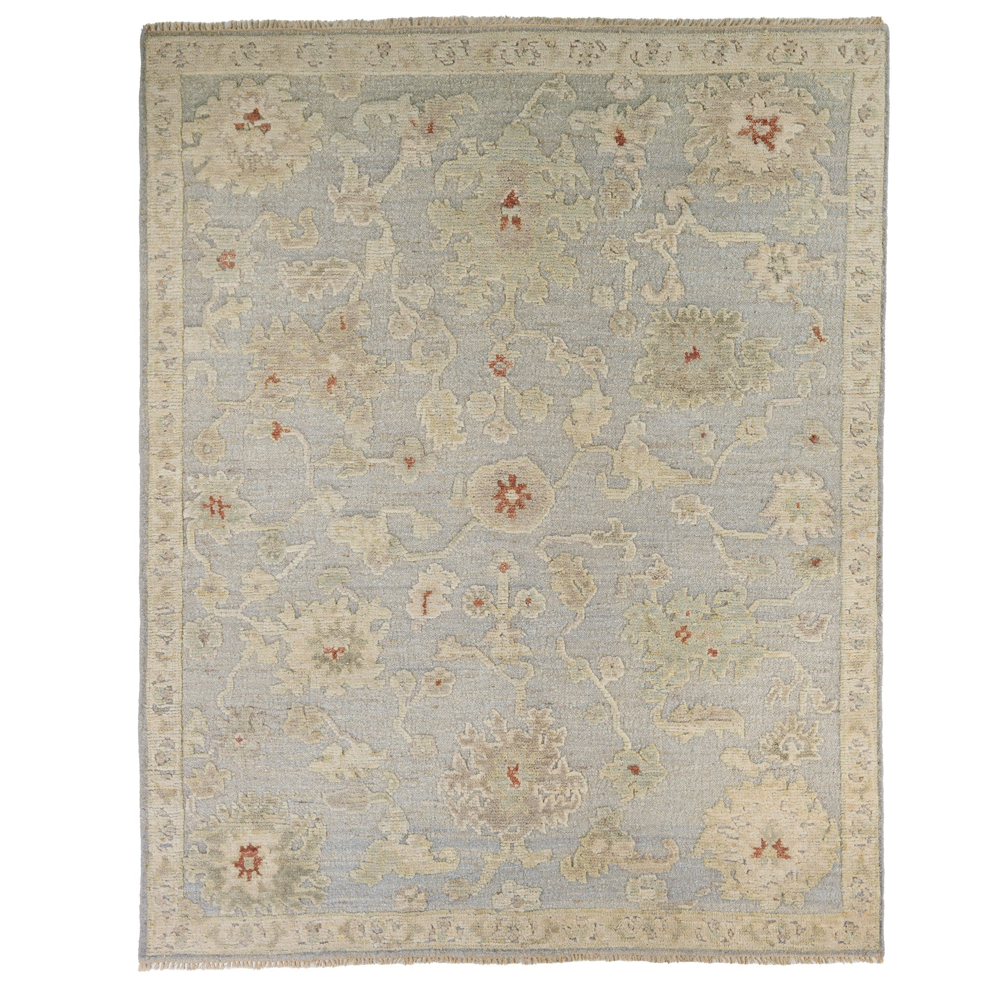 Winthrope Gray Sage Hand Knotted Rug Rectangle image
