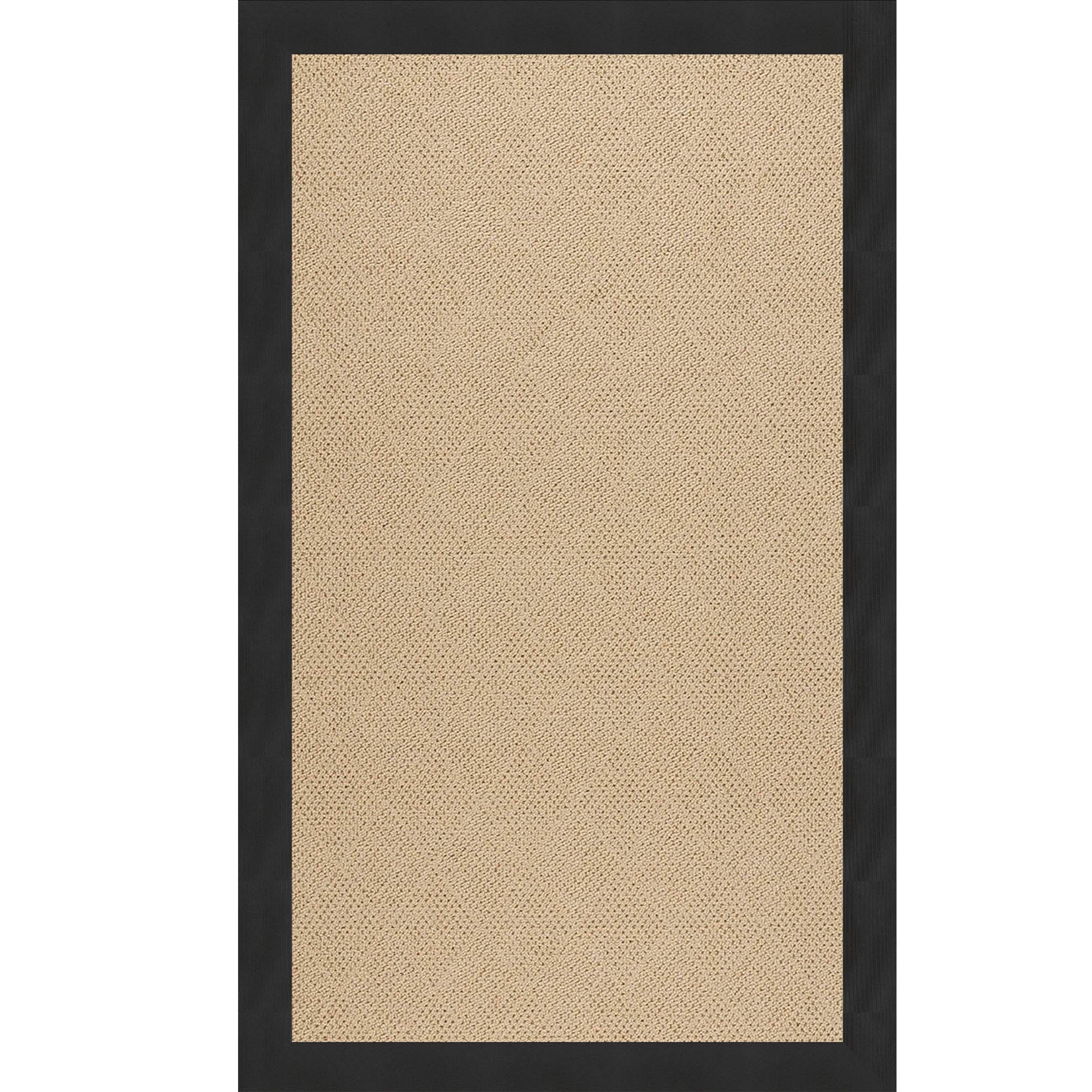 Creative Concepts-Cane Wicker Canvas Black Indoor/Outdoor Bordere Rectangle image