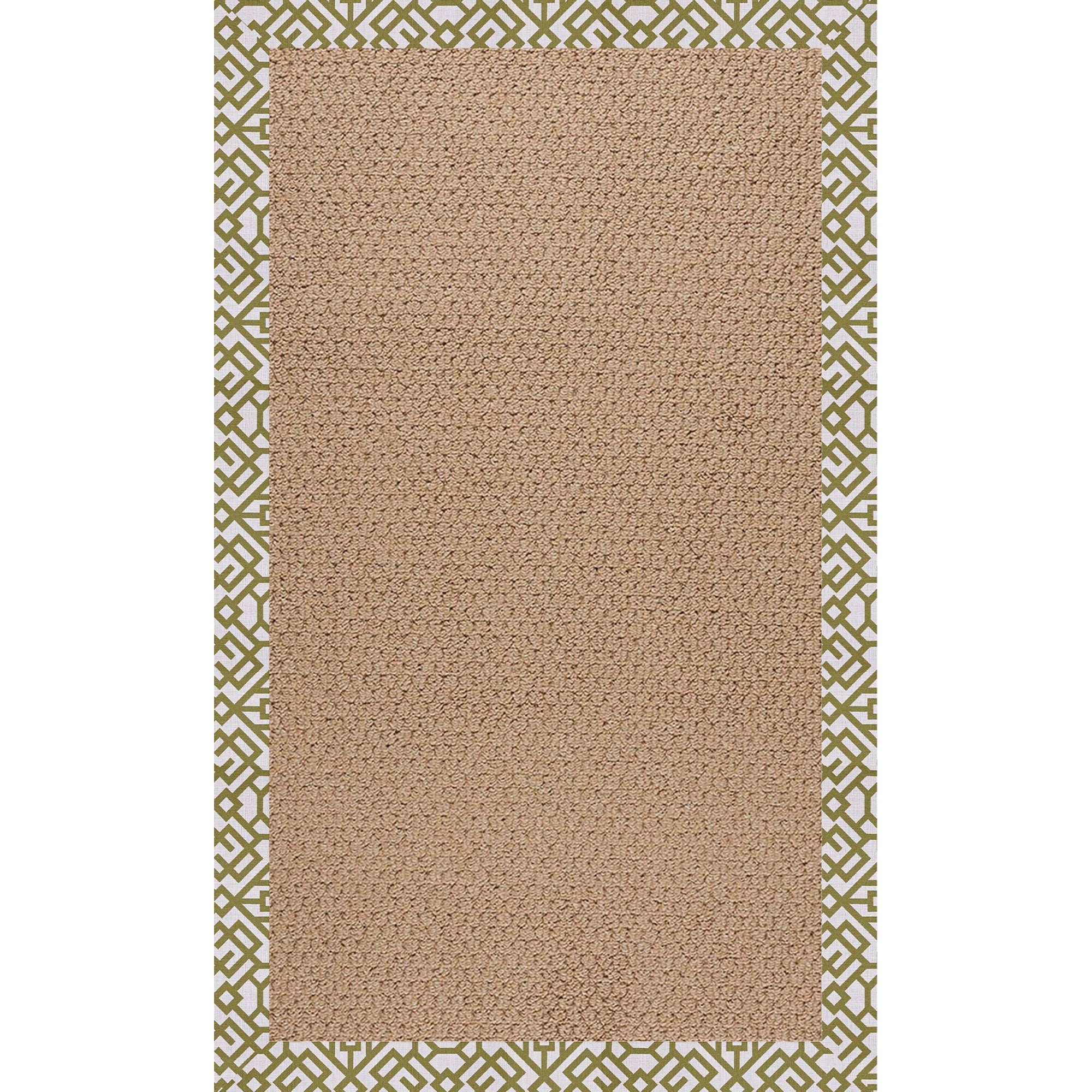 Creative Concepts-Raffia Lattice Pesto Indoor/Outdoor Bordere Rectangle image