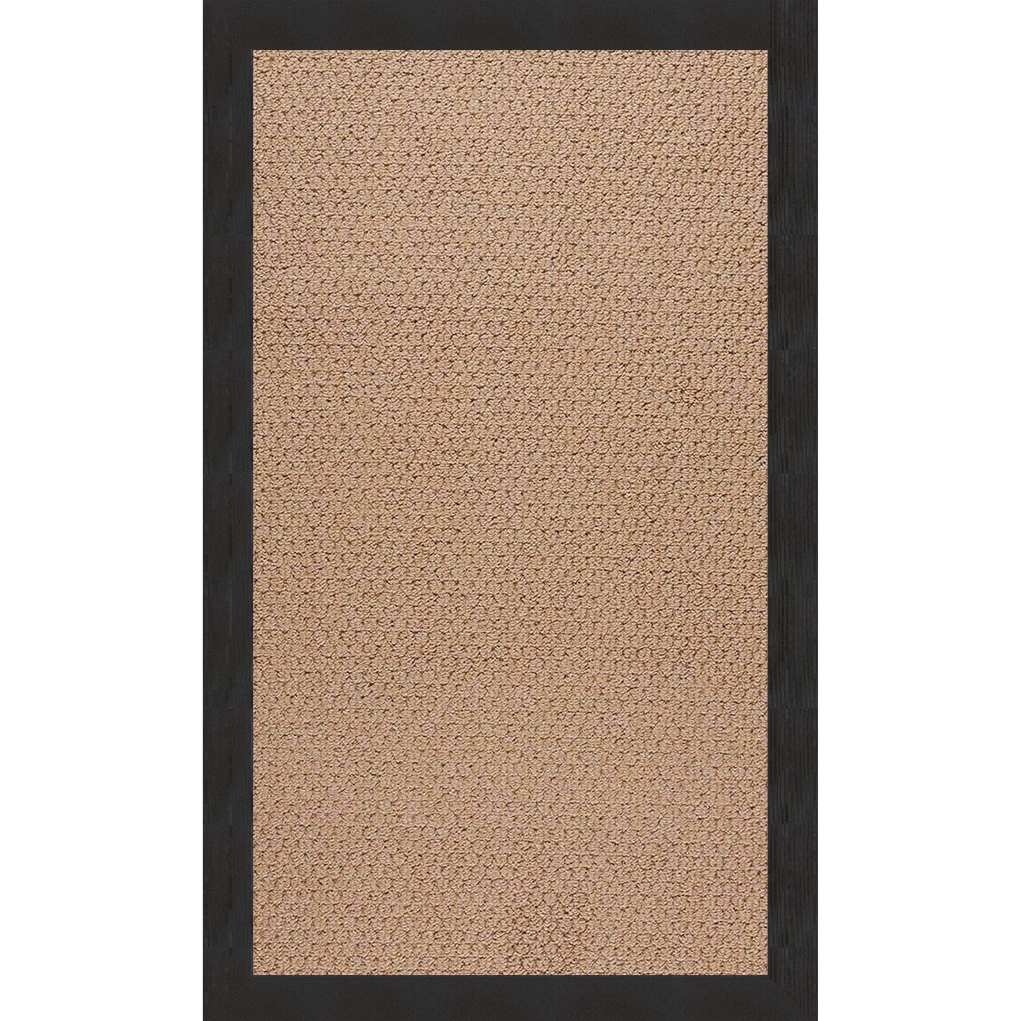 Creative Concepts-Raffia Canvas Black Indoor/Outdoor Bordere Rectangle image