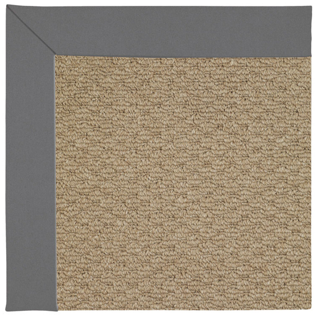 Creative Concepts-Raffia Canvas Charcoal Indoor/Outdoor Bordere Octagon image