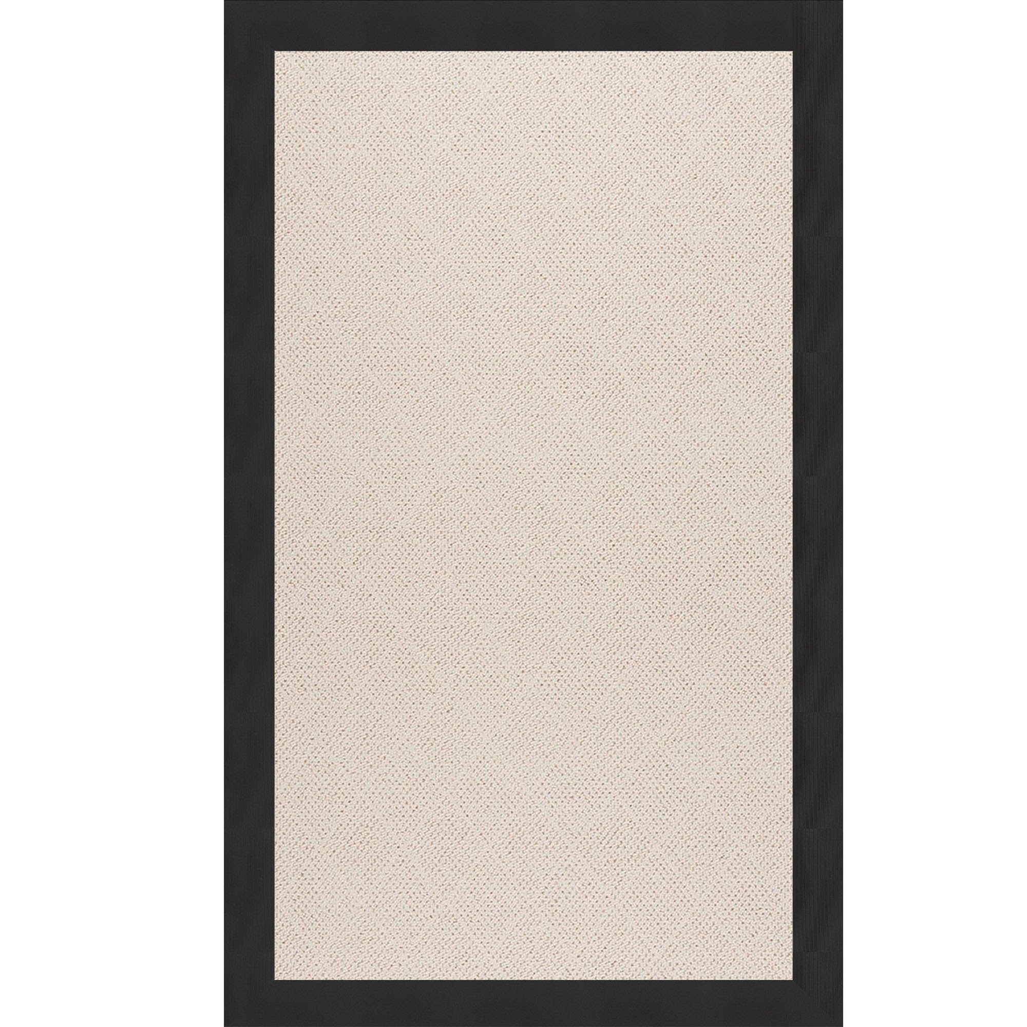 Creative Concepts-White Wicker Canvas Black Indoor/Outdoor Bordere Rectangle image