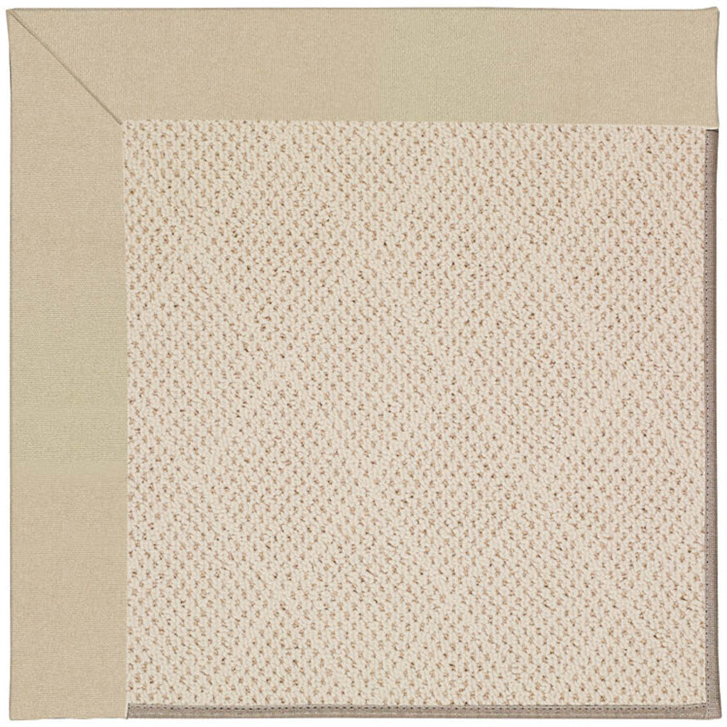 Creative Concepts-White Wicker Canvas Antique Beige Indoor/Outdoor Bordere Rectangle image