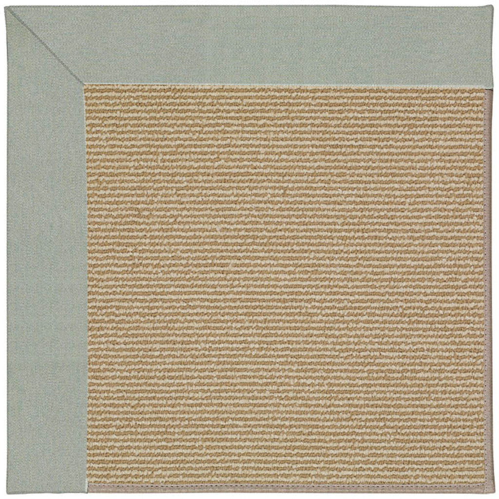 Creative Concepts-Sisal Canvas Spa Blue Indoor/Outdoor Bordere Rectangle image