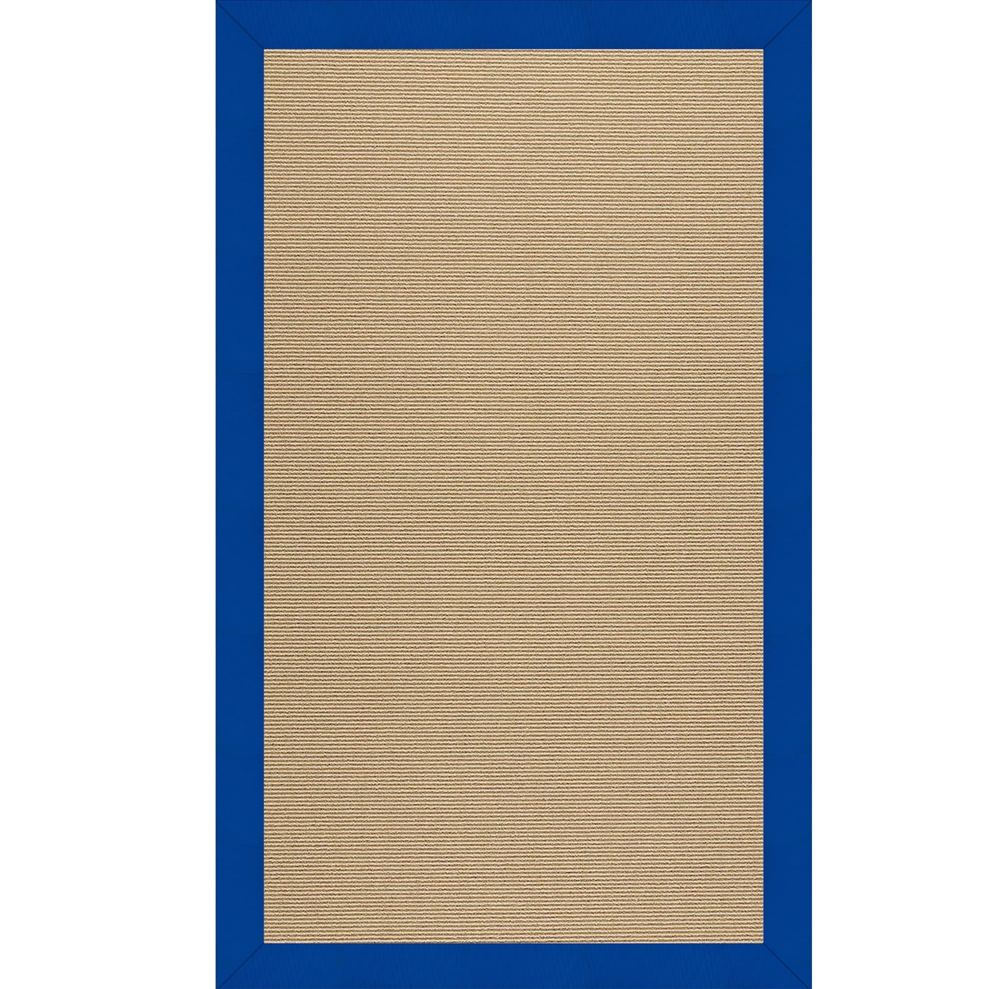 Creative Concepts-Sisal Canvas Pacific Blue Indoor/Outdoor Bordere Rectangle image