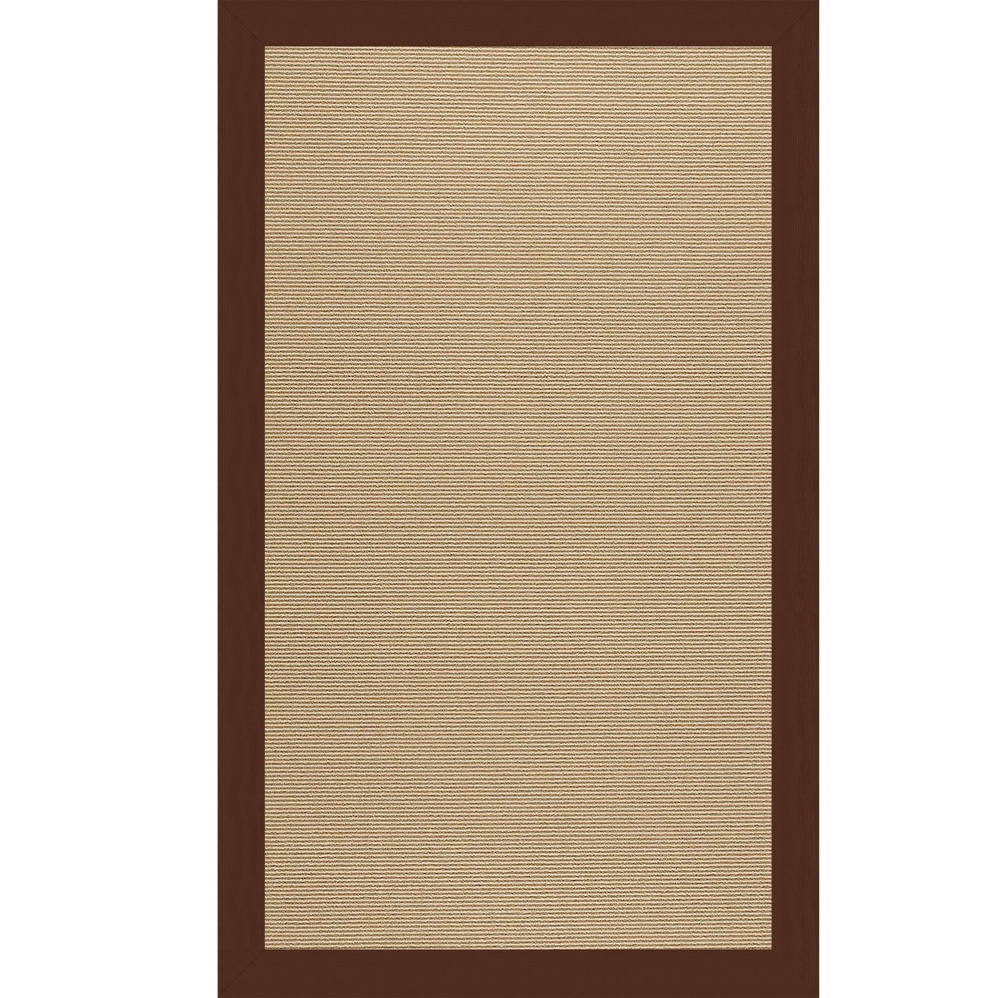 Creative Concepts-Sisal Canvas Bay Brown Indoor/Outdoor Bordere Rectangle image