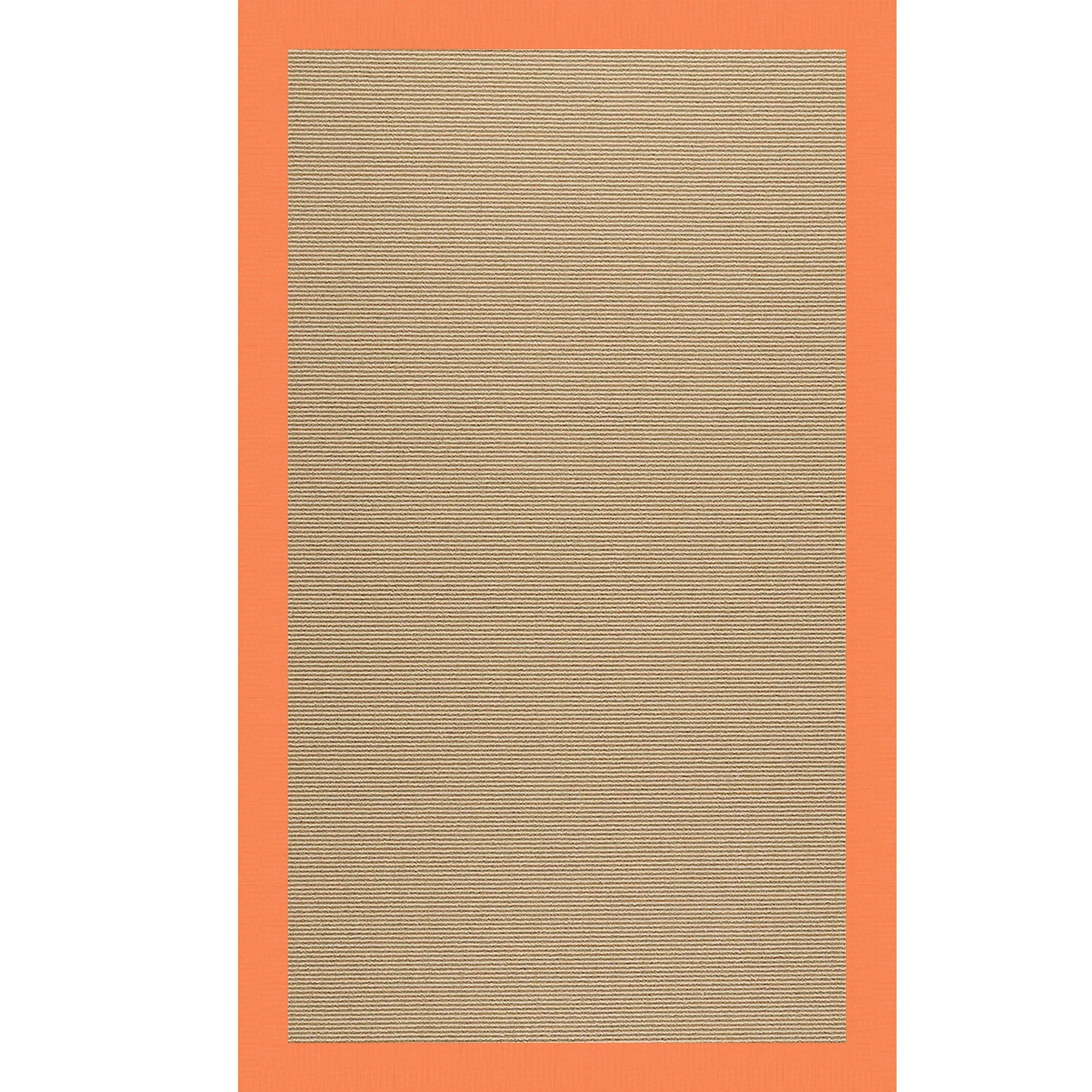 Creative Concepts-Sisal Canvas Tangerine Indoor/Outdoor Bordere Rectangle image