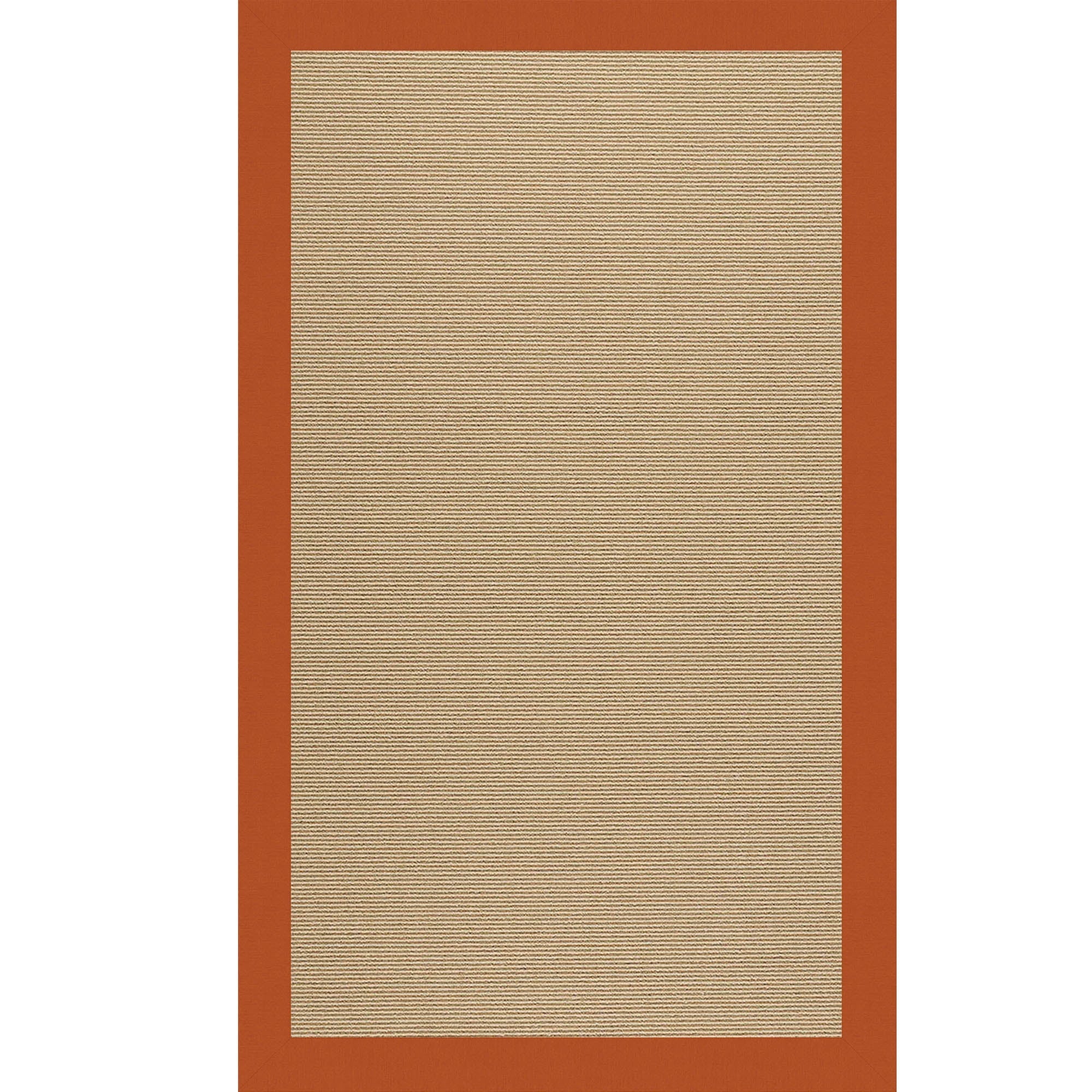 Creative Concepts-Sisal Canvas Rust Indoor/Outdoor Bordere Rectangle image